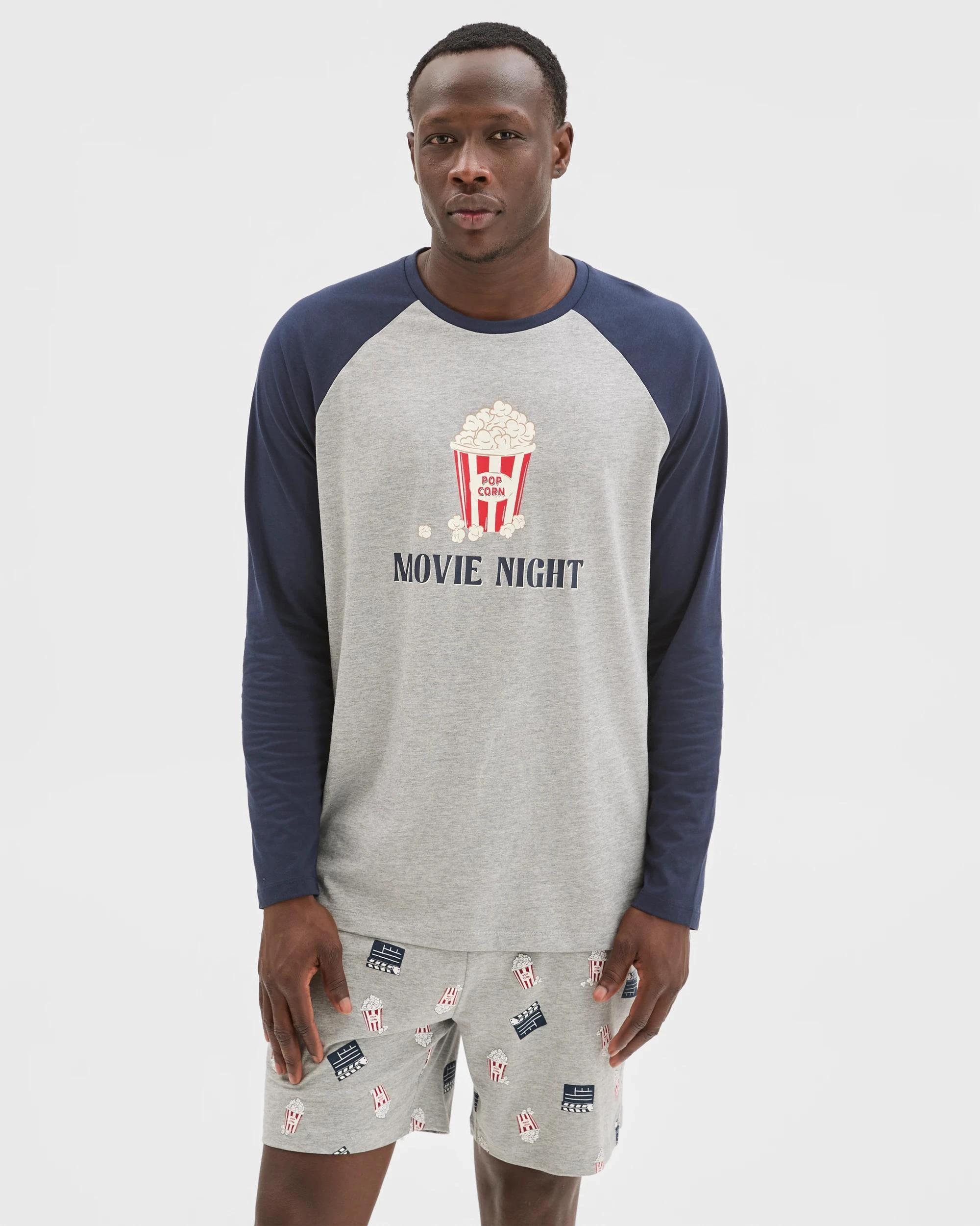 1 Maxx Australian Cotton Sleep Shorts MOVIE NIGHT, 1 of 6