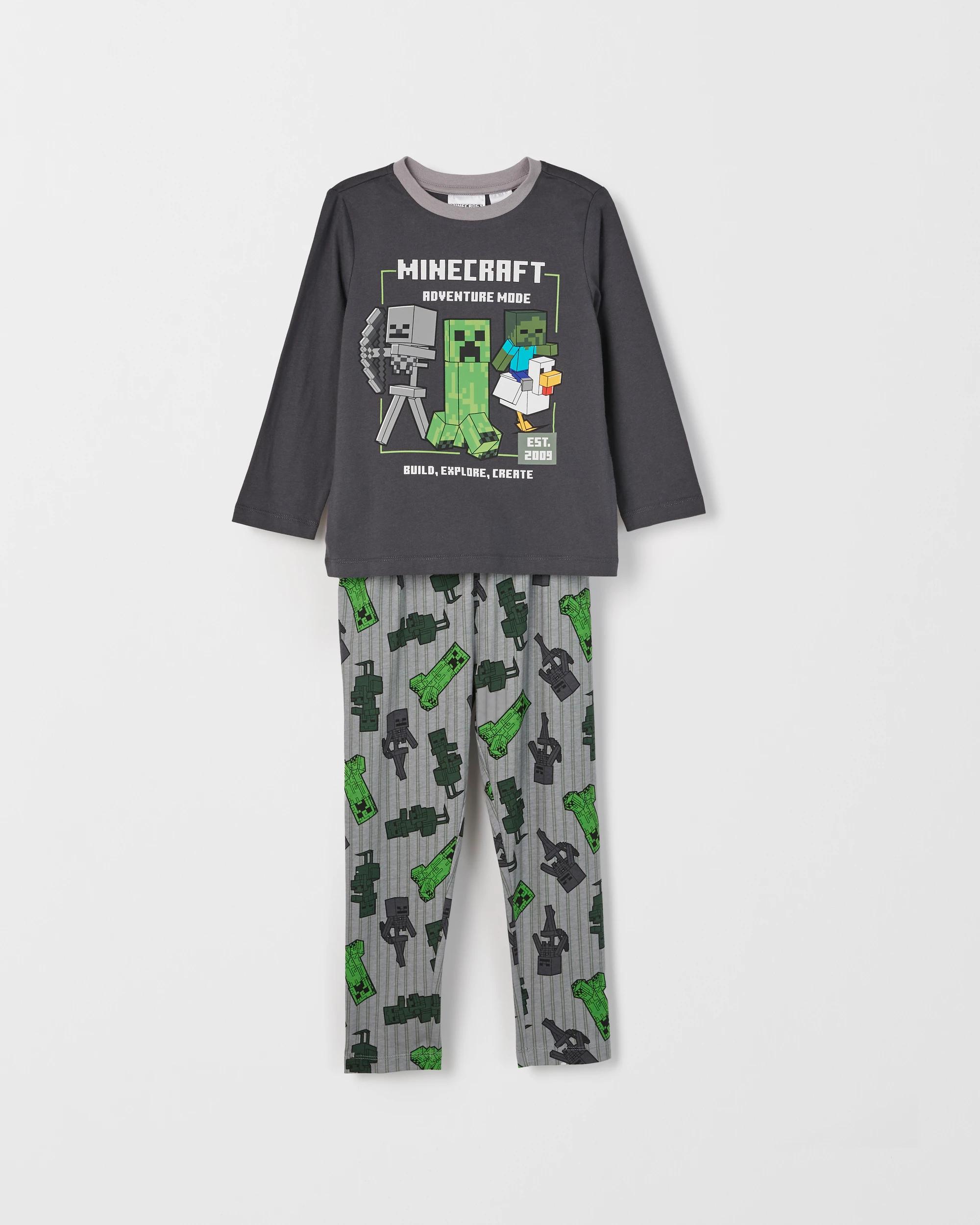 2 Minecraft Australian Cotton 2 Pack Younger Boys Knit Pyjama Set MINECRAFT, 2 of 6