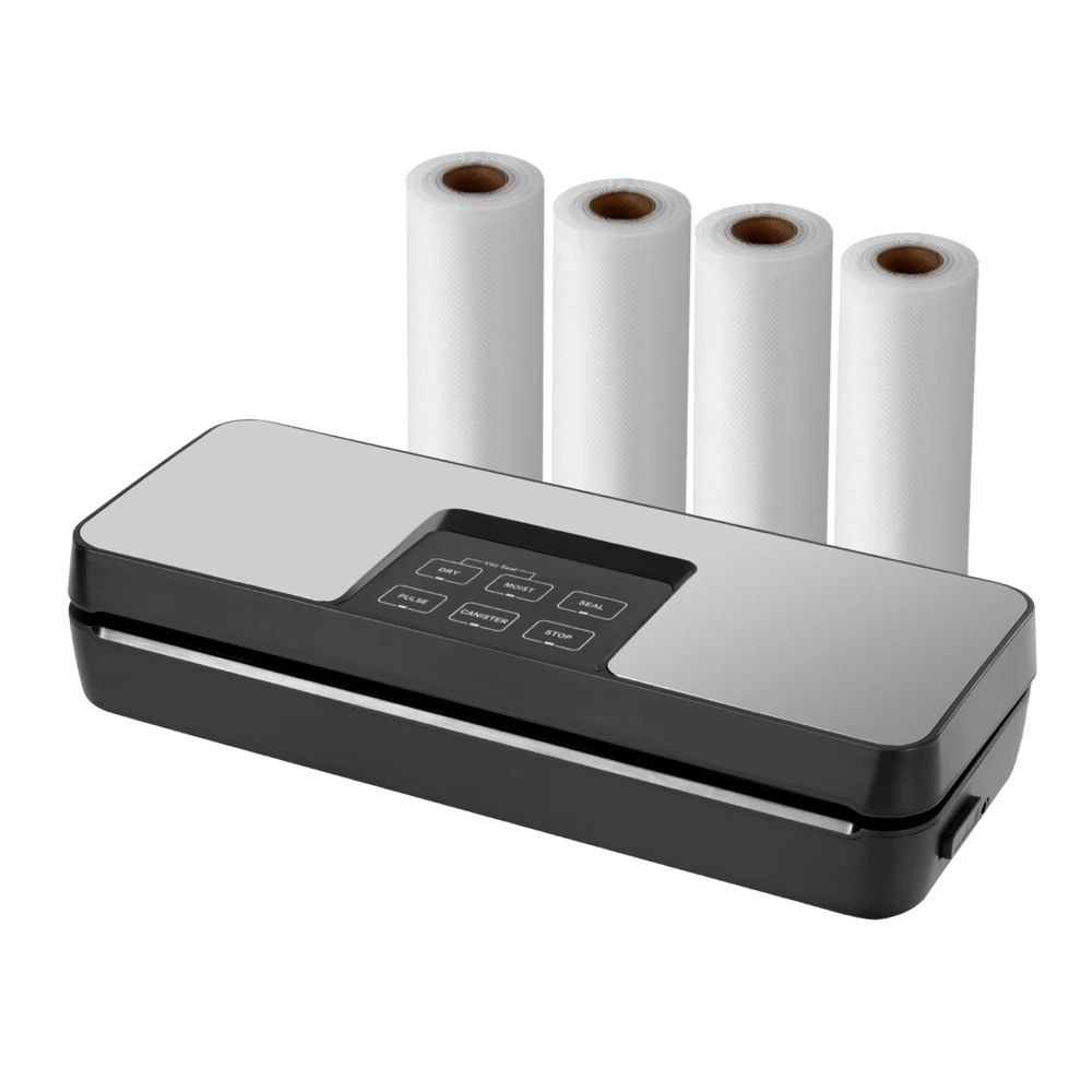 1 Devanti Food Vacuum Sealer Machine Auto Seal Cutter 5 Modes Storage Bags 4 Rolls - Multi, 1 of 5