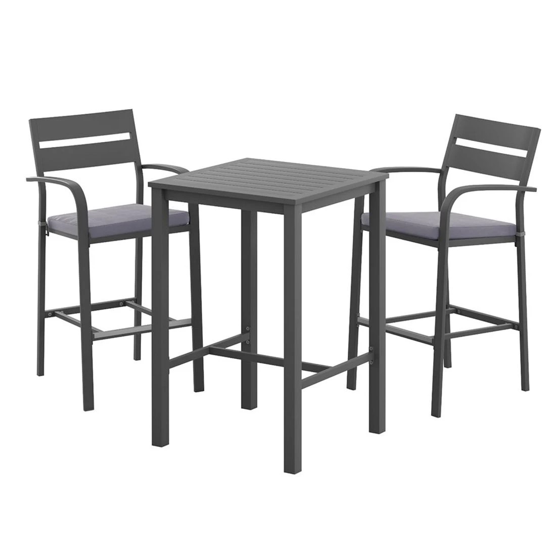 4 Gardeon 3Pcs Outdoor Bar S - Black, 4 of 7
