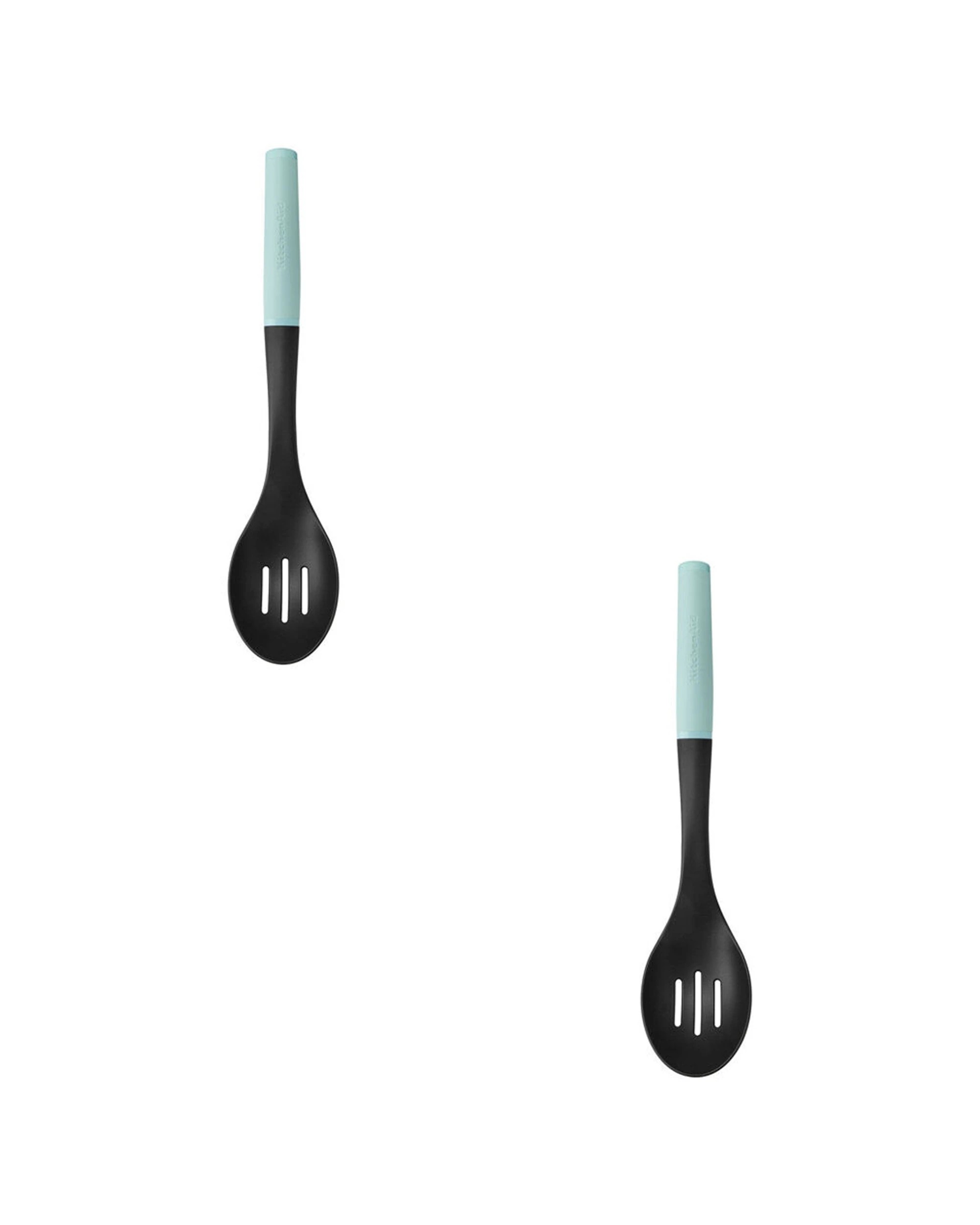 1 KitchenAid Plastic Soft Grip Slotted Spoon 2PK Heat Resistant Durable Utensil - Multi, 1 of 6