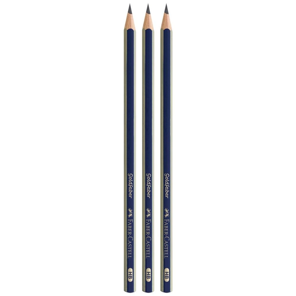 2 Faber-Castell Goldfaber Graphite Pencils HB 3 Pack, 2 of 4