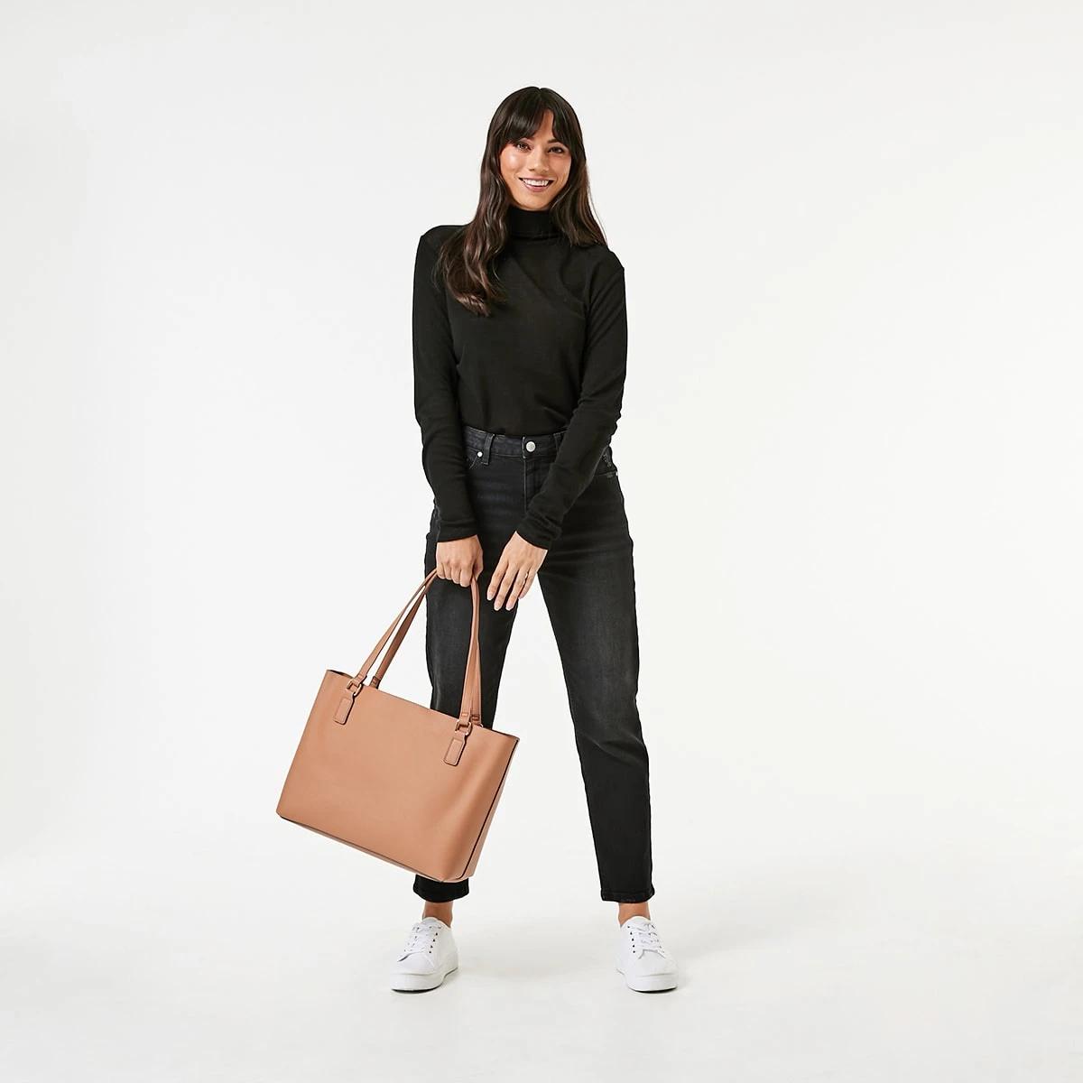 6 Pocket Tote Bag Light Tan, 6 of 9