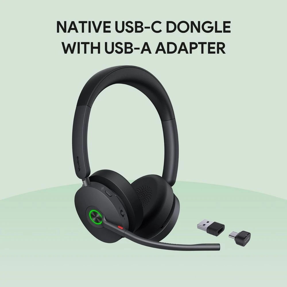 6 Yealink BH74 Bluetooth ANC On-Ear Headset Black, 6 of 8