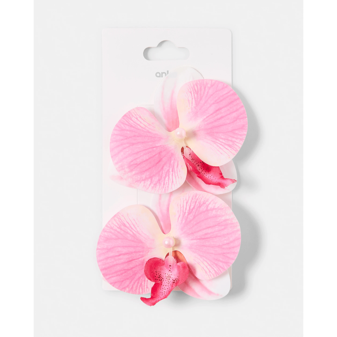 4 2 Pack Pink Orchid Hair Clips, 4 of 4