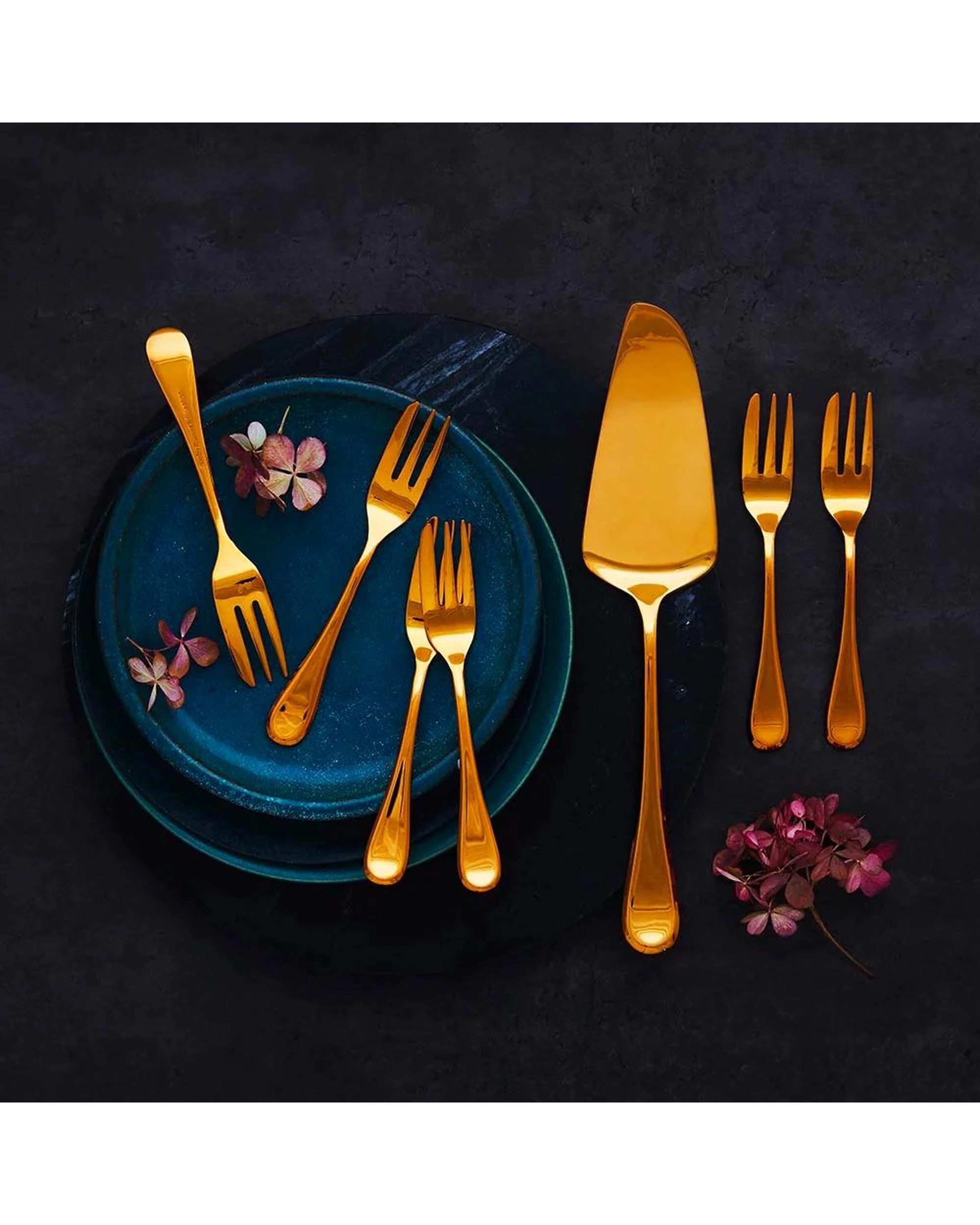 3 Stanley Rogers Chelsea 7 Piece Gold Cake Serving Set, 3 of 4