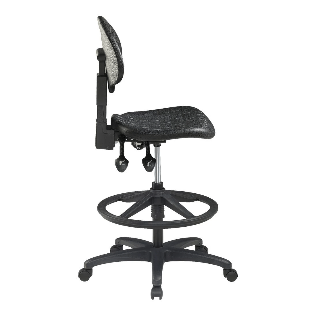 2 Pago Poly Ergonomic Drafting Chair Black, 2 of 9