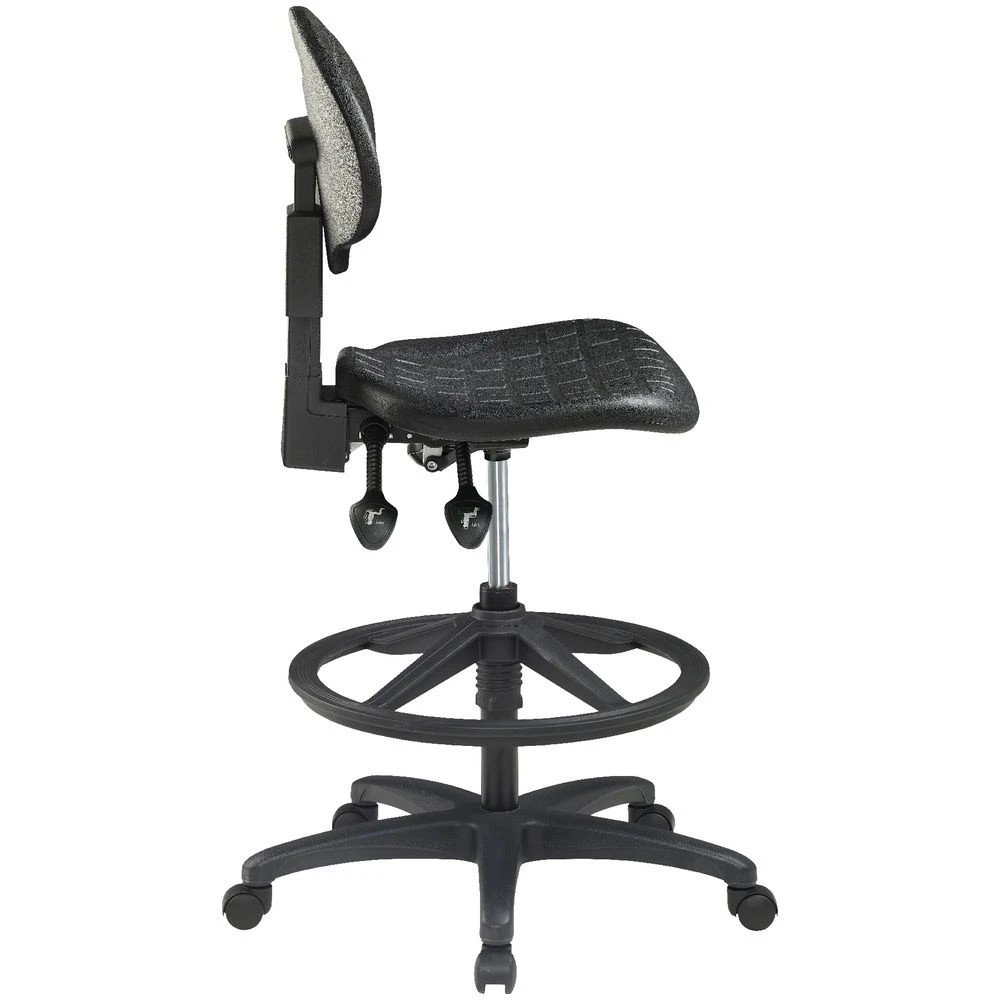 2 Pago Poly Ergonomic Drafting Chair Black Drafting Chairs, 2 of 9