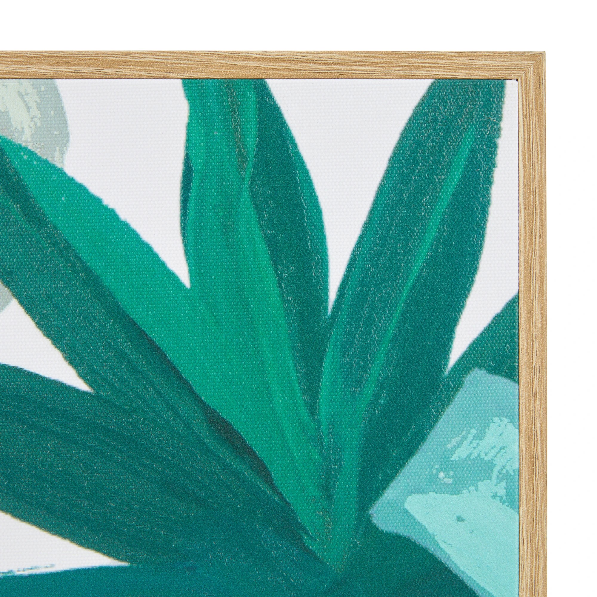 2 Green Palm Framed Canvas, 2 of 6