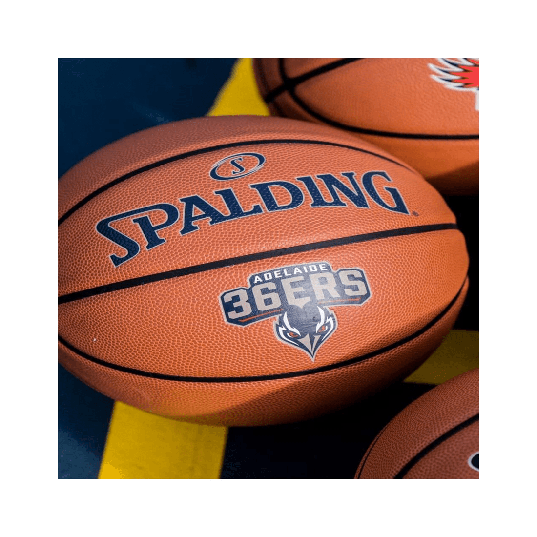 4 Spalding NBL Team Indoor Outdoor Basketball Adelaide 36ers 2 Pack Size 7 - Orange, 4 of 5