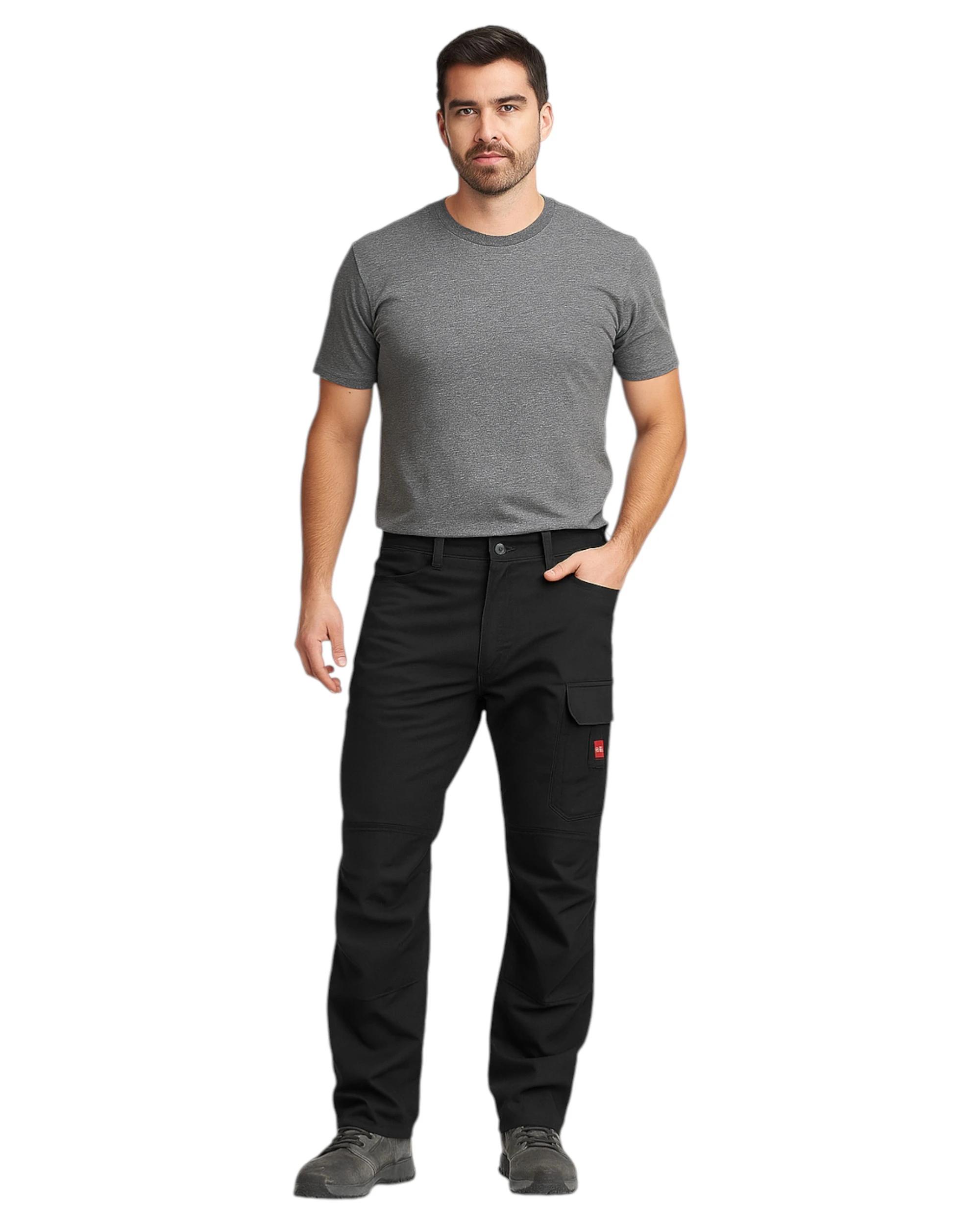 4 Hard Yakka Mens Legends Cargo Pant Workwear Black Y02202 BLACK, 4 of 4