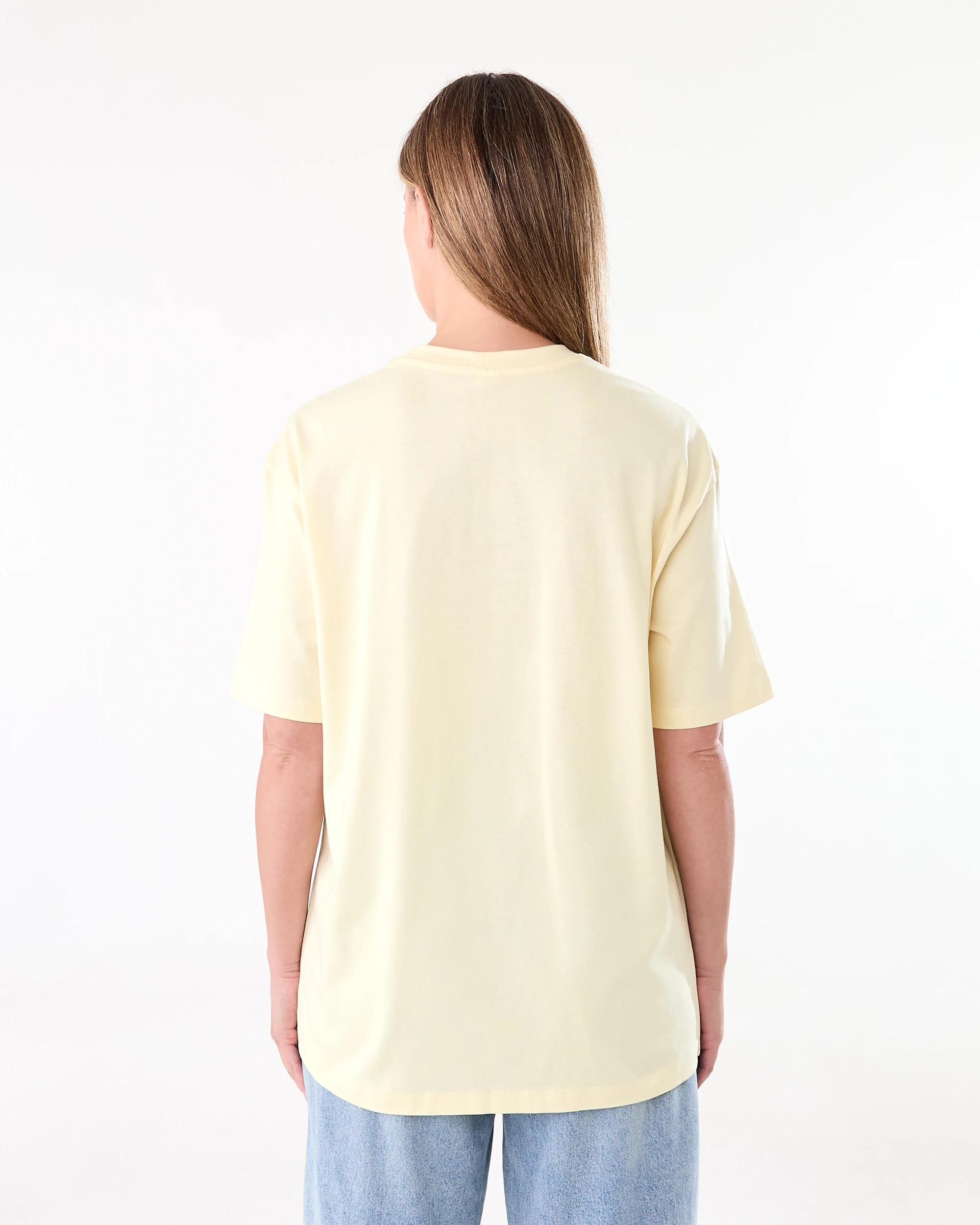 3 Short Sleeve Oversized Boyfriend T-shirt Fln Yellow, 3 of 6