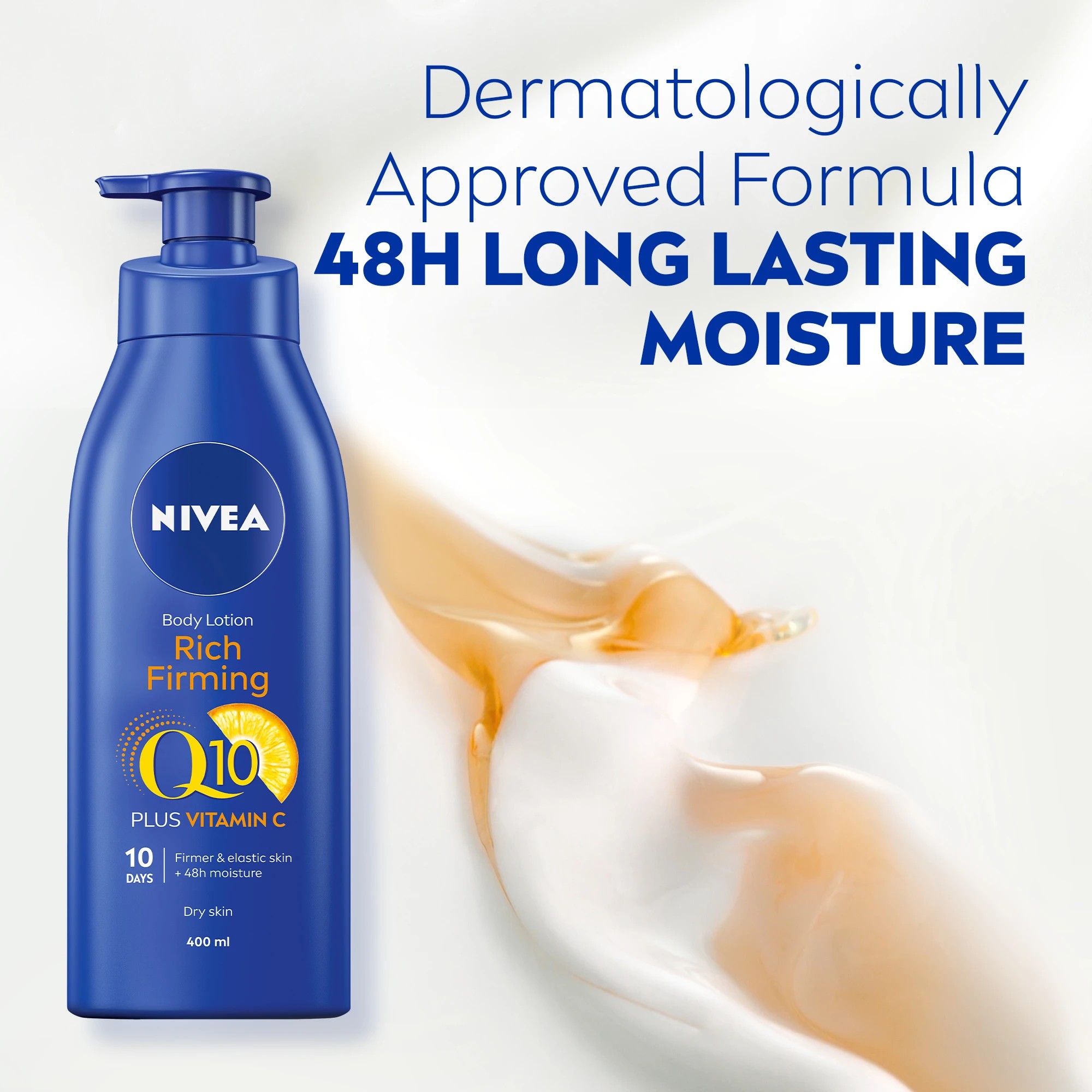 4 Nivea Rich Firming Body Lotion 400ml - Q10 and Vitamin C, 4 of 9