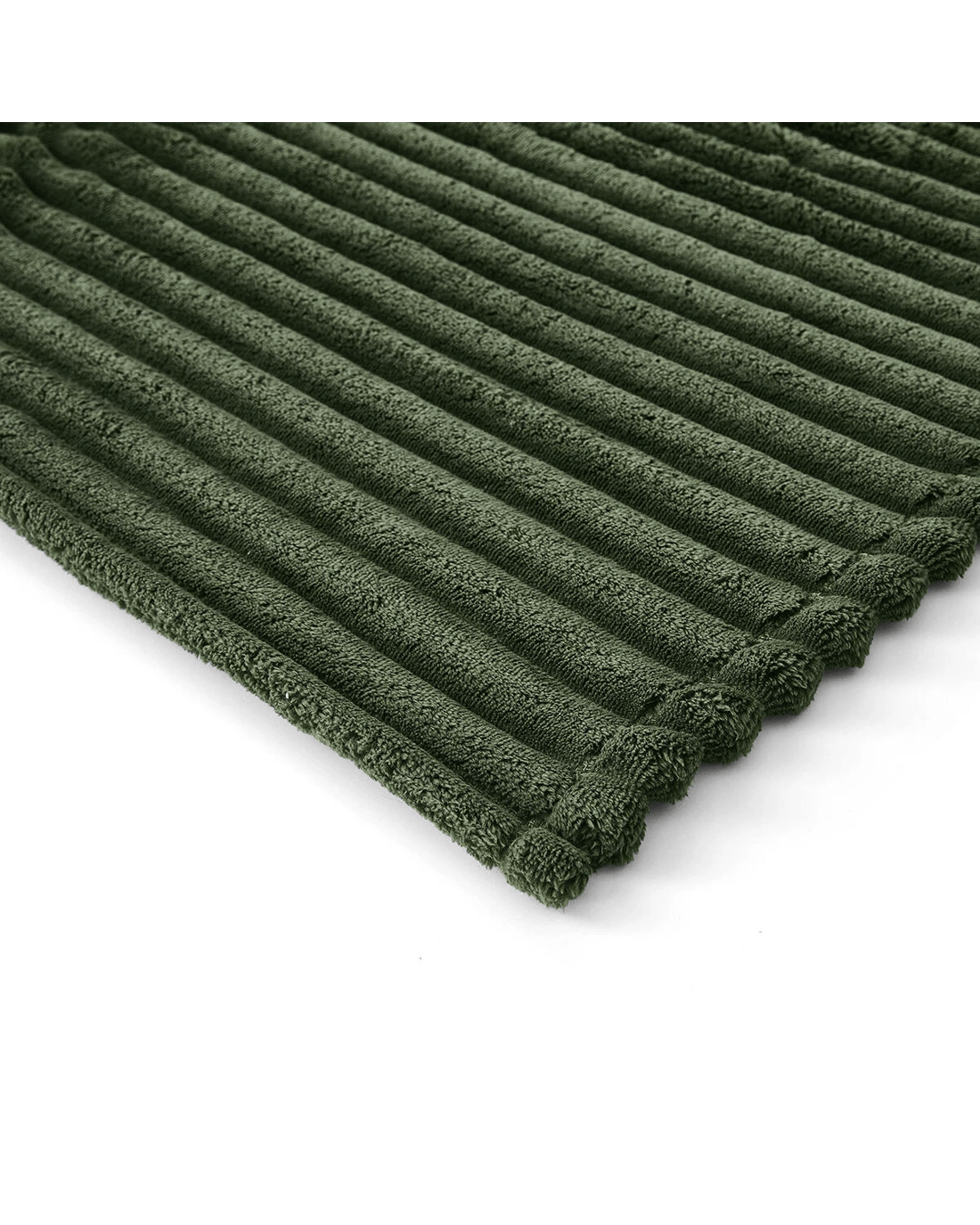 6 Plush Ribbed Blanket - Queen/King Bed, Forest, 6 of 6