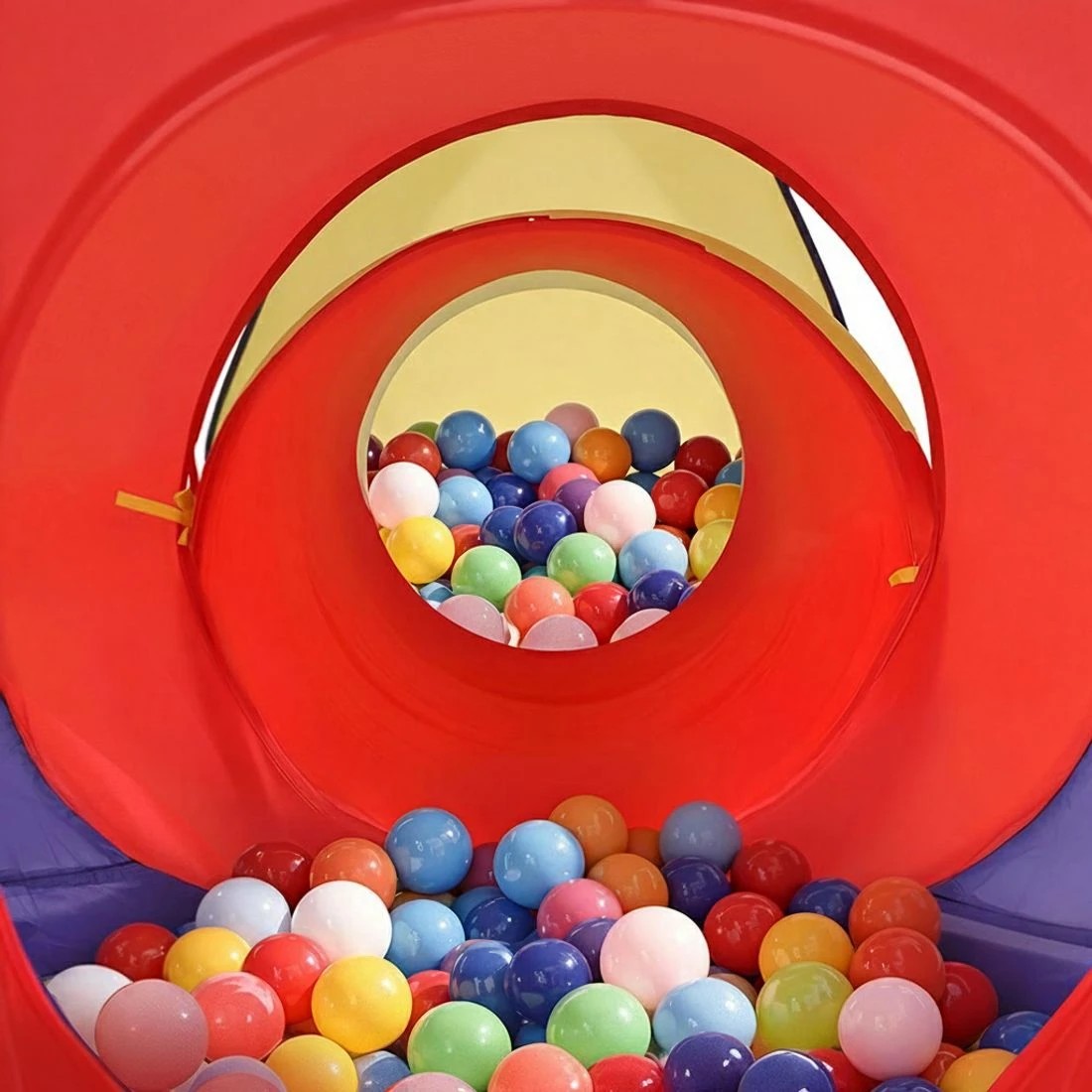 5 Keezi Kids Playhouse Play Tent Pop Up Teepee Castle Crawl Tunnel Outdoor Indoor Toys Children Gift - Multi, 5 of 8