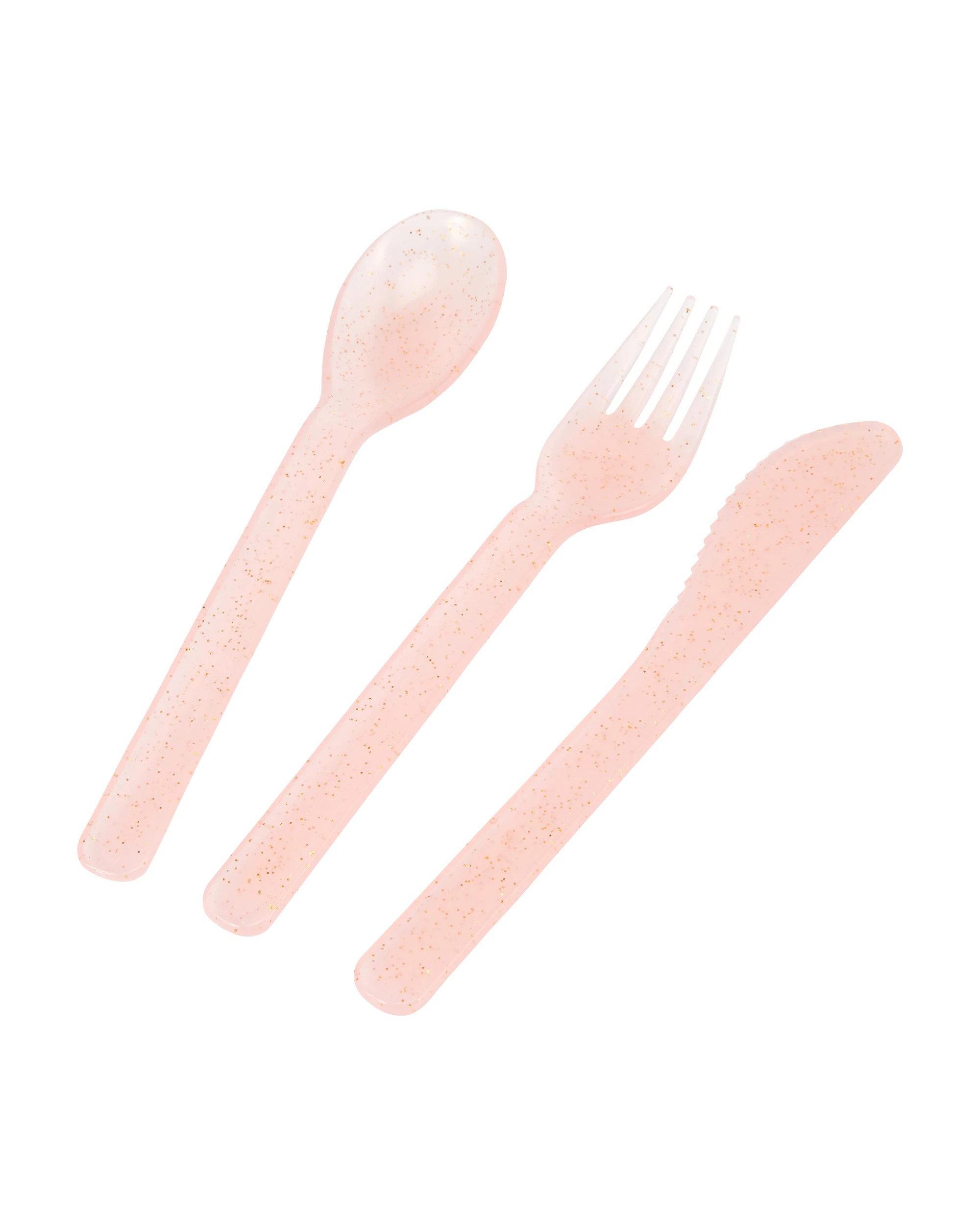 1 18 Pieces Glitter Cutlery Set, 1 of 5