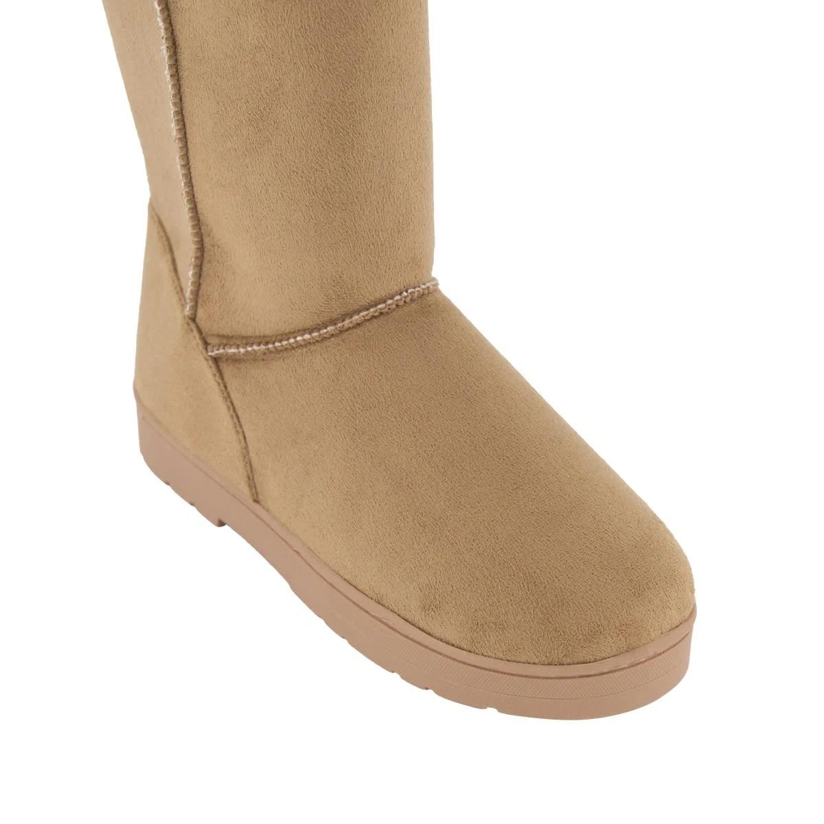 4 Tall Slipper Boots Vsta Brown, 4 of 4