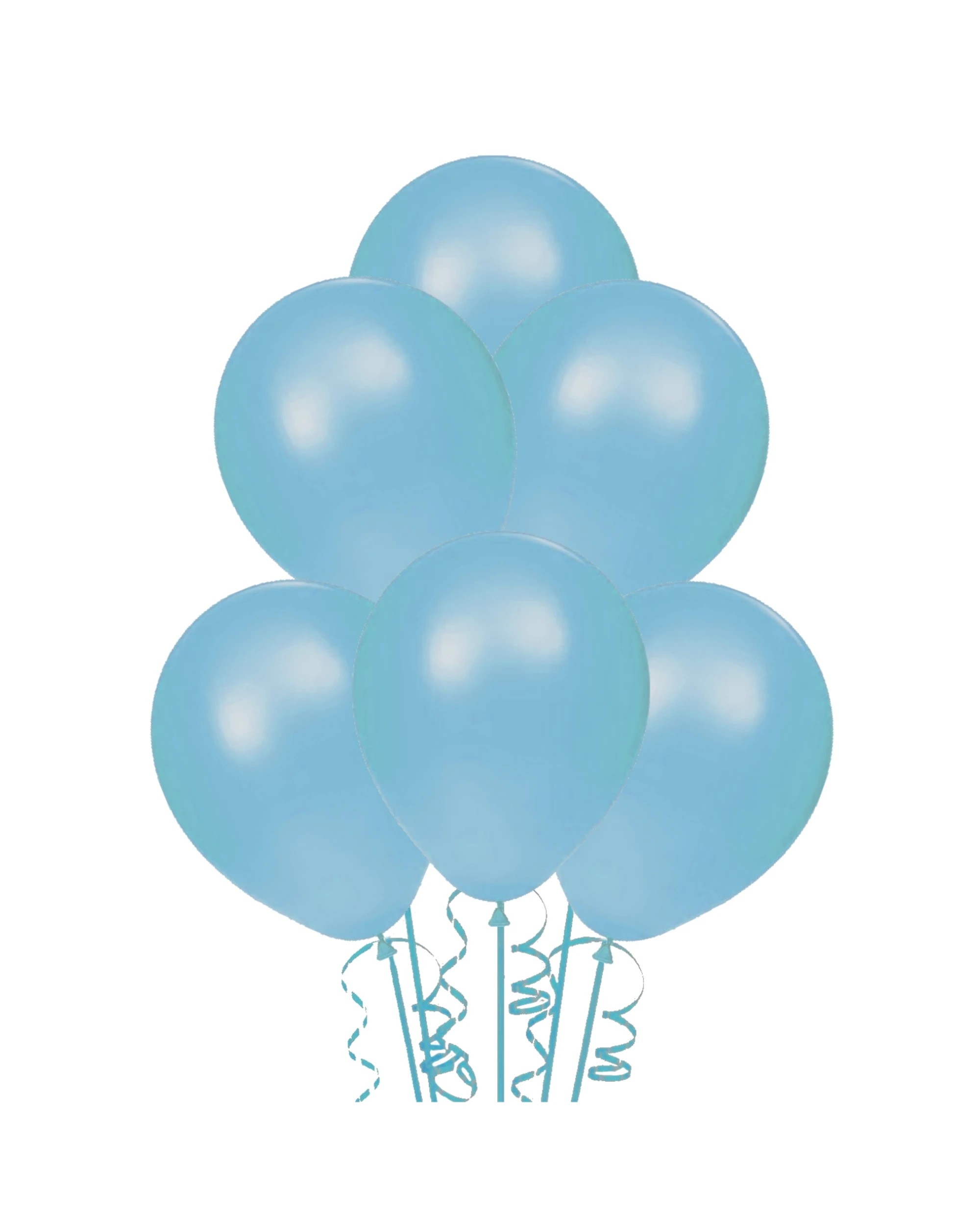 1 Alpen Light Party Balloons 25cm Pack of 15 - Blue, 1 of 1