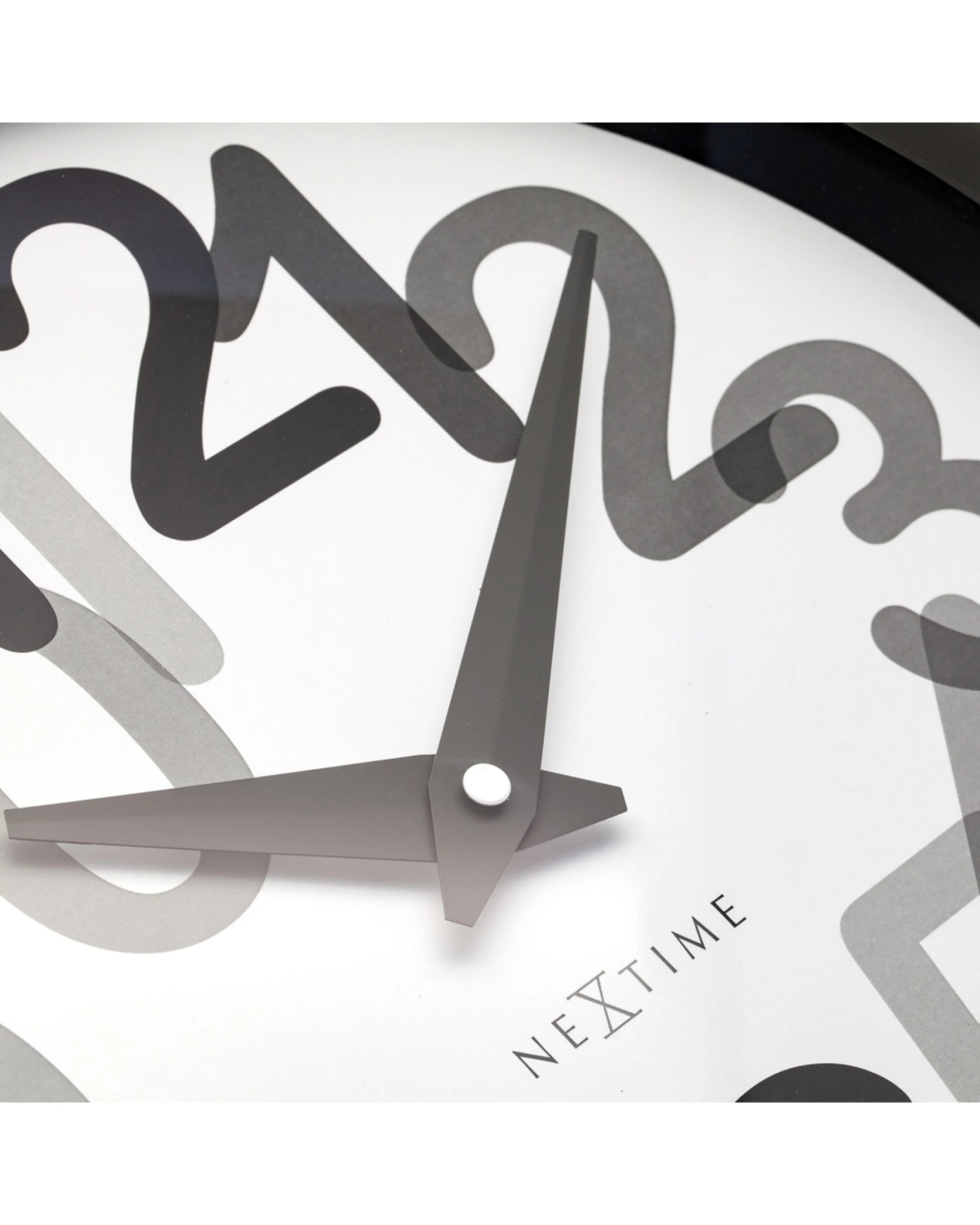 5 NeXtime Big Number Wall Clock Silent Analogue Modern Design 30cm - Grey, 5 of 7