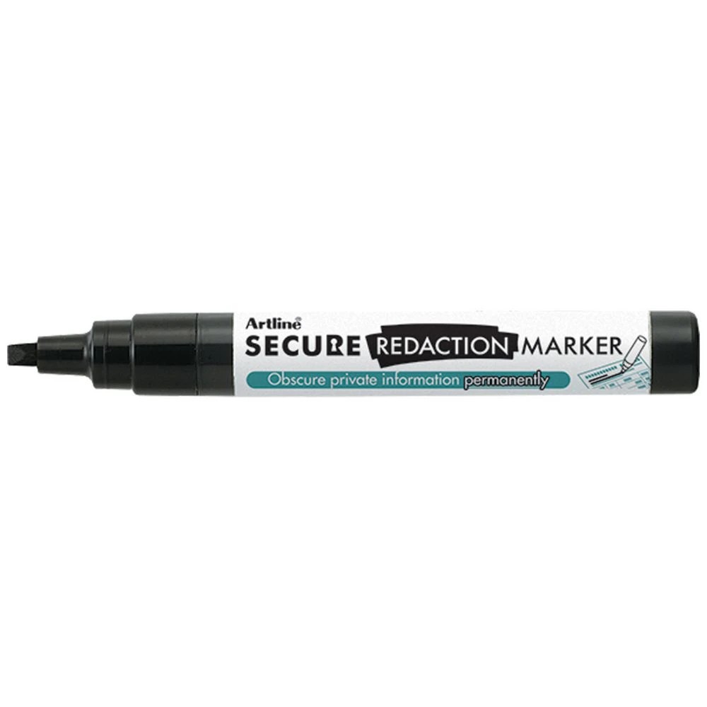 1 Artline Secure Redaction Marker Black, 1 of 1