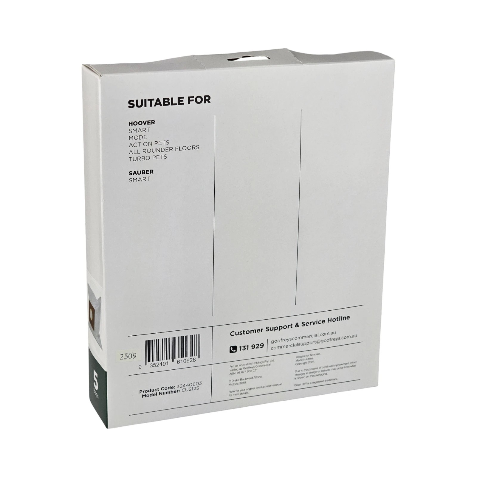 4 Cleanup Vacuum Bags For Hoover Smart, Allergy, Mode, Action, Vacuum Cleaners - White, 4 of 5