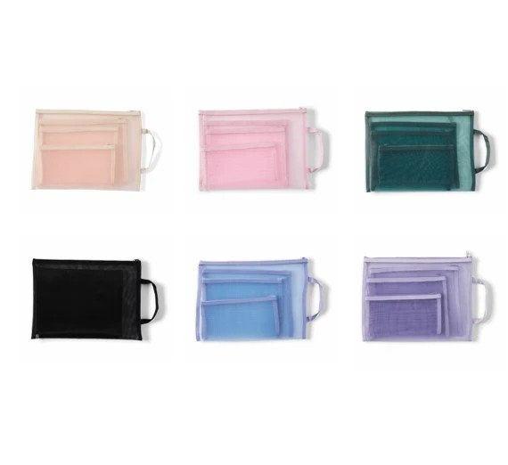 3 4 Piece Mesh Pouches - Assorted, 3 of 5
