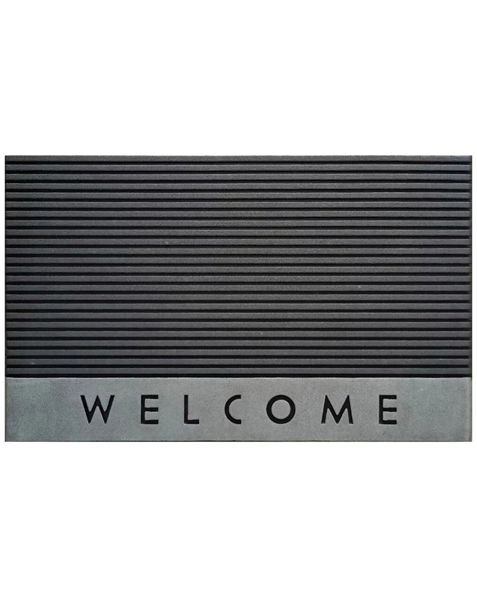 3 Solemate Rubber Welcome Stripe 45x75cm Functional Outdoor Front Doormat - Multi, 3 of 3