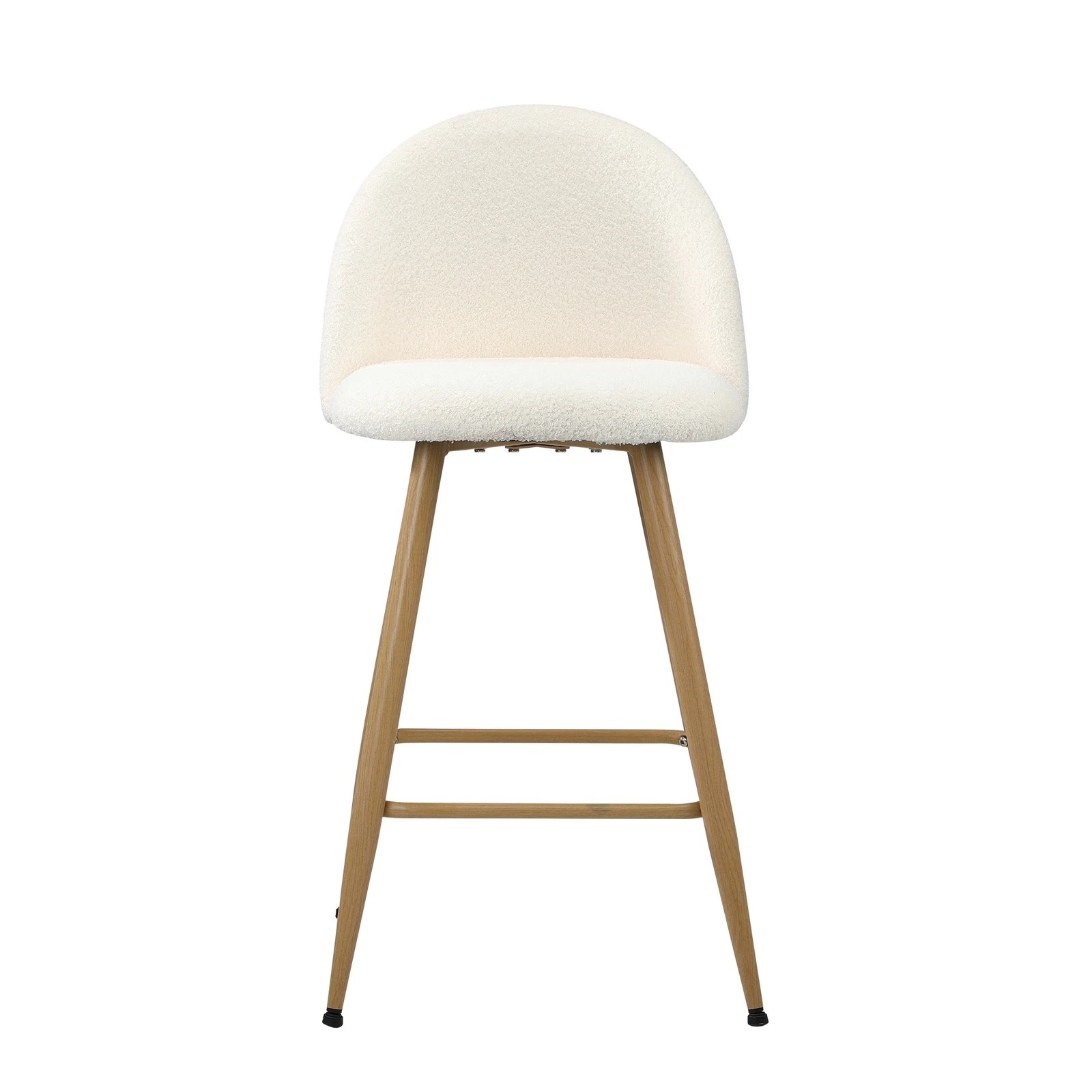 6 Oikiture 4x Bar Stools Kitchen Dining Chairs Counter Stool Boucle Padded Stools
 - Beige, 6 of 10