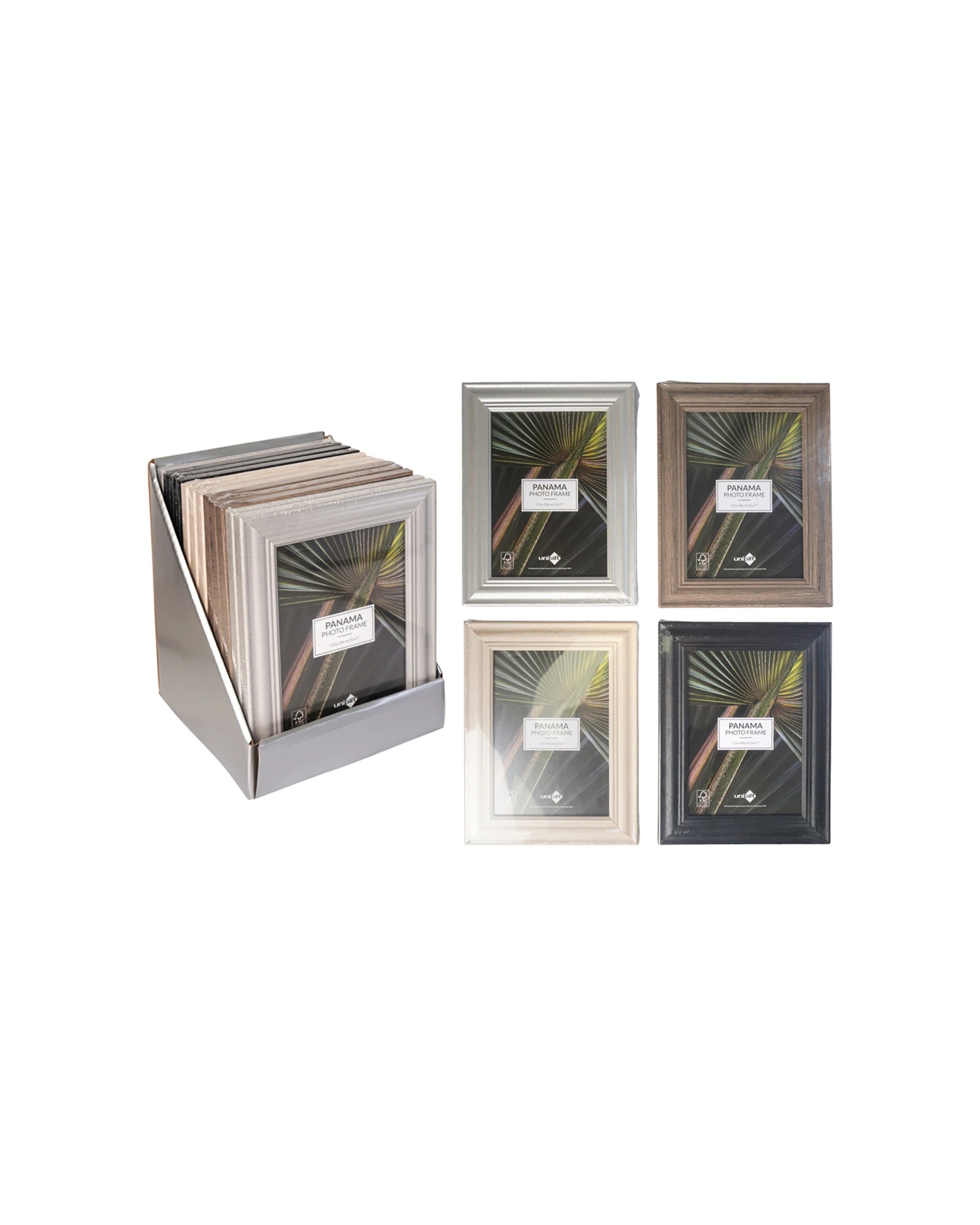 3 Unigift 6pk Panama Photo Picture Frame 13x18cm - Multi, 3 of 3
