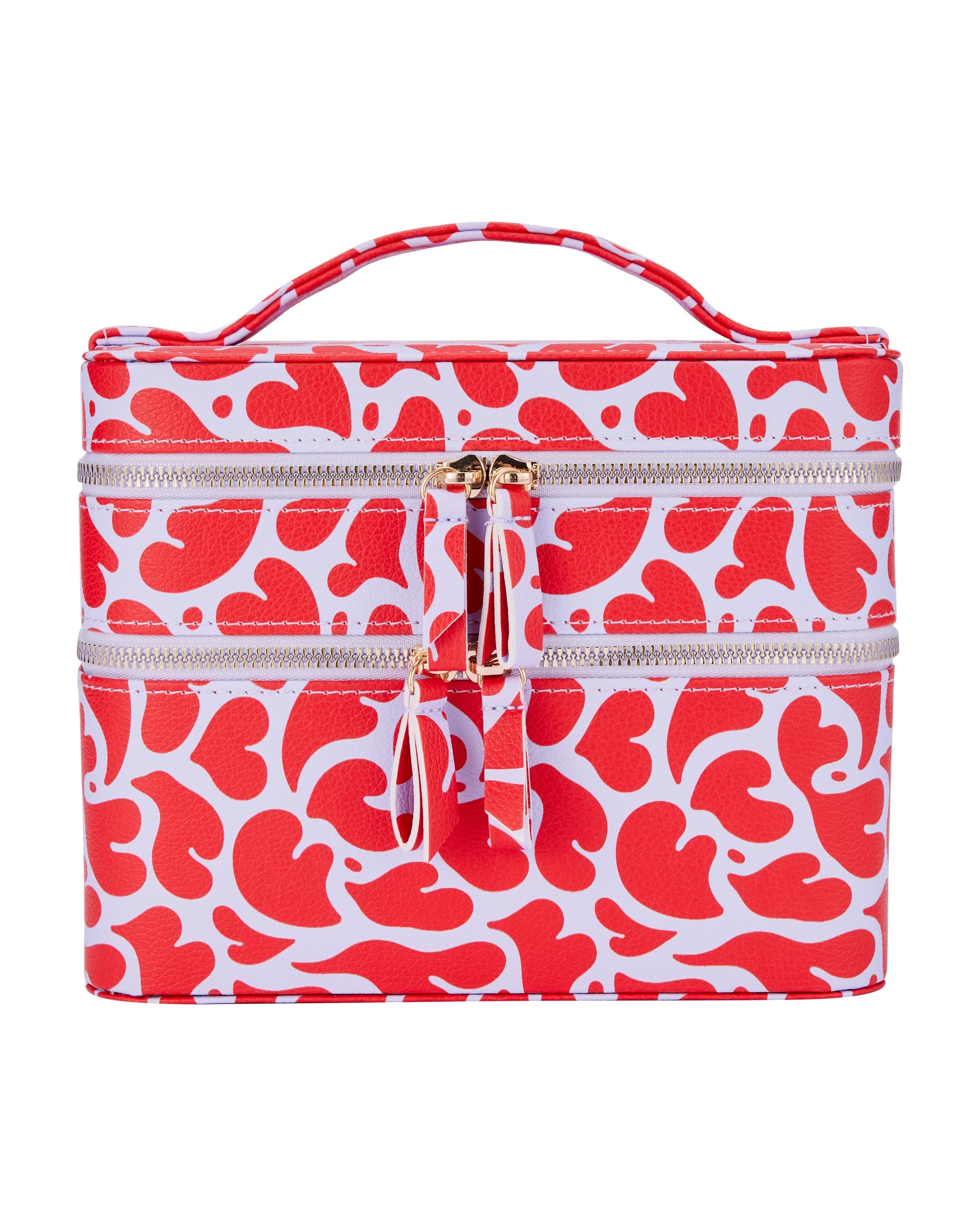 1 OXX Cosmetics Double Tier Hard Makeup Organiser Case, 1 of 8