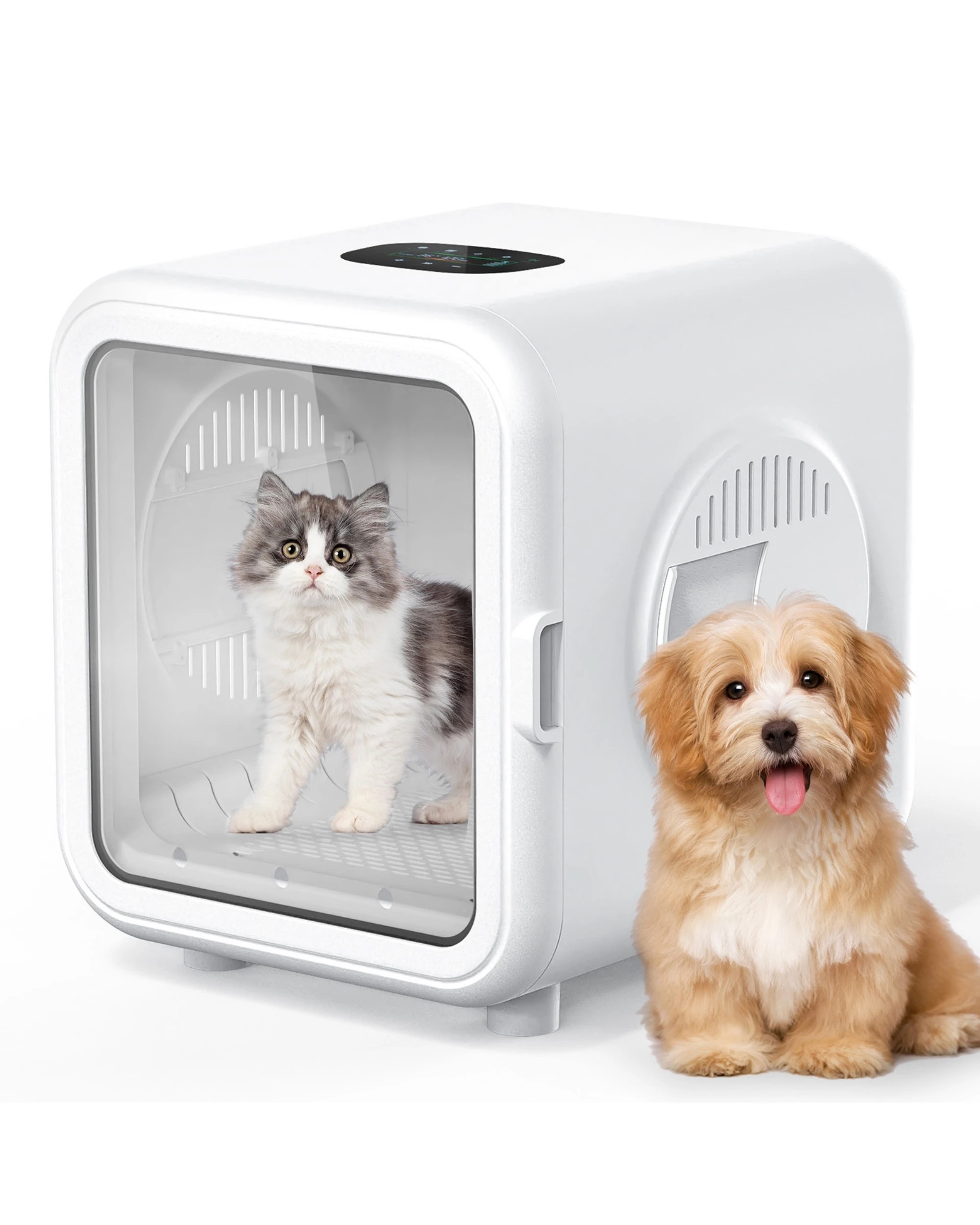 1 Advwin 68L Pet Dryer Box Smart Pet Dryer Box Cat Dog Hair Dryer, 1 of 8