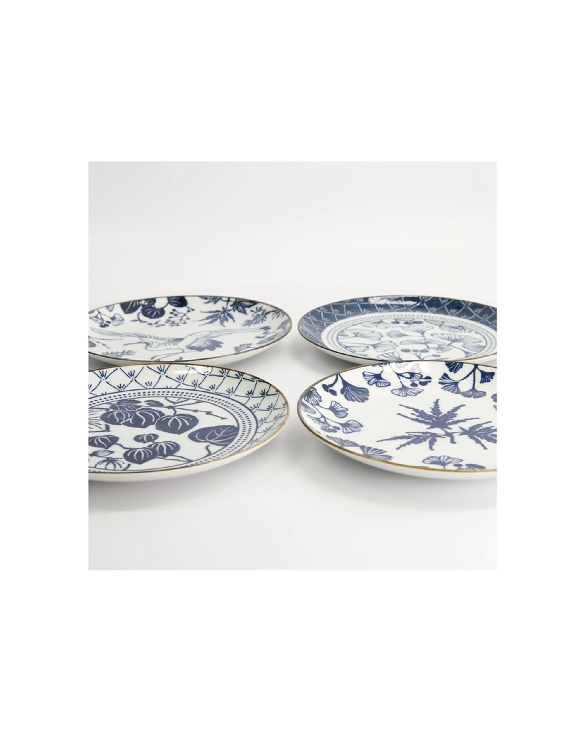 5 Tokyo Design 4pc Studio Flora Japonica Plate Set 20cm Mixed, 5 of 5