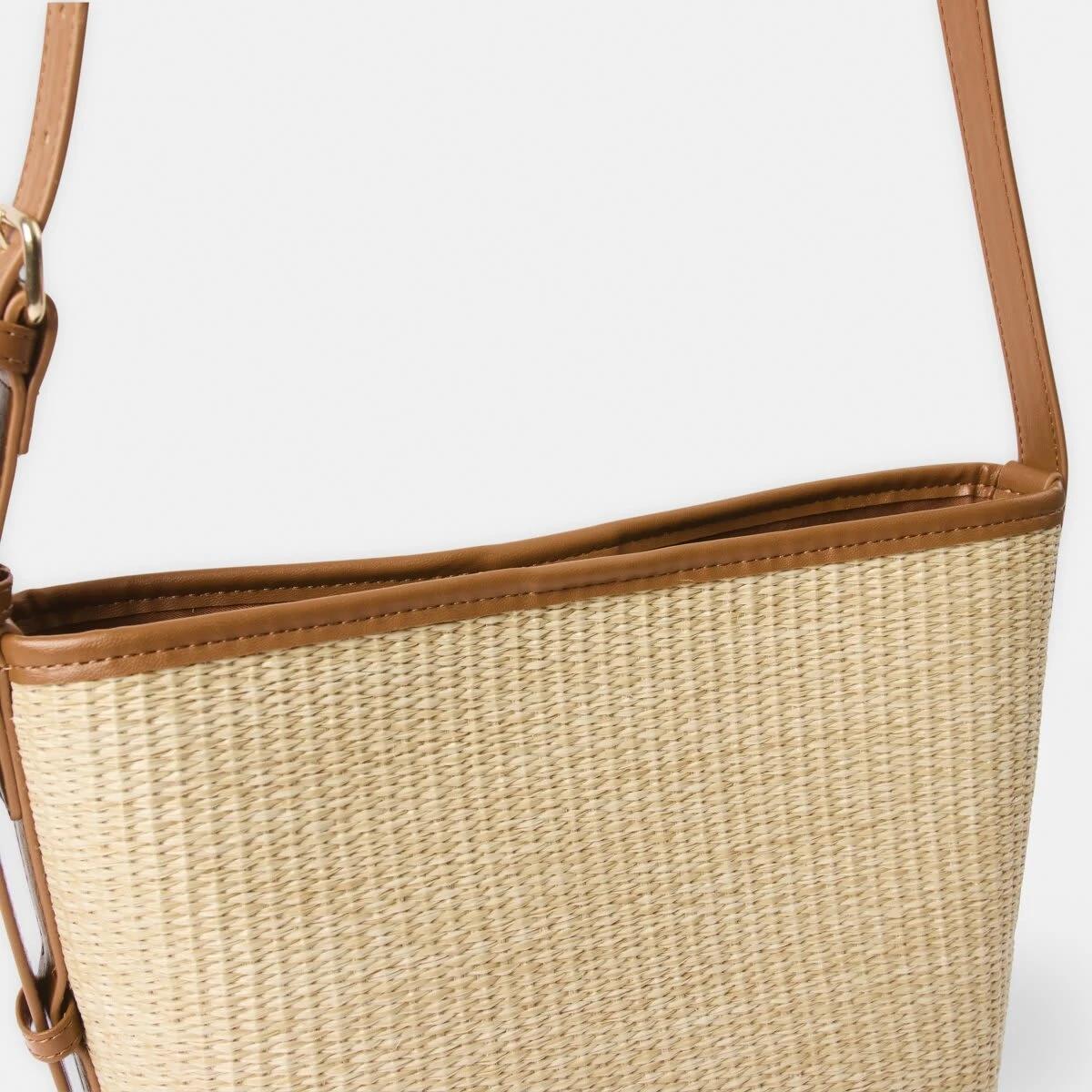 2 Woven Tote Bag Beige, 2 of 5