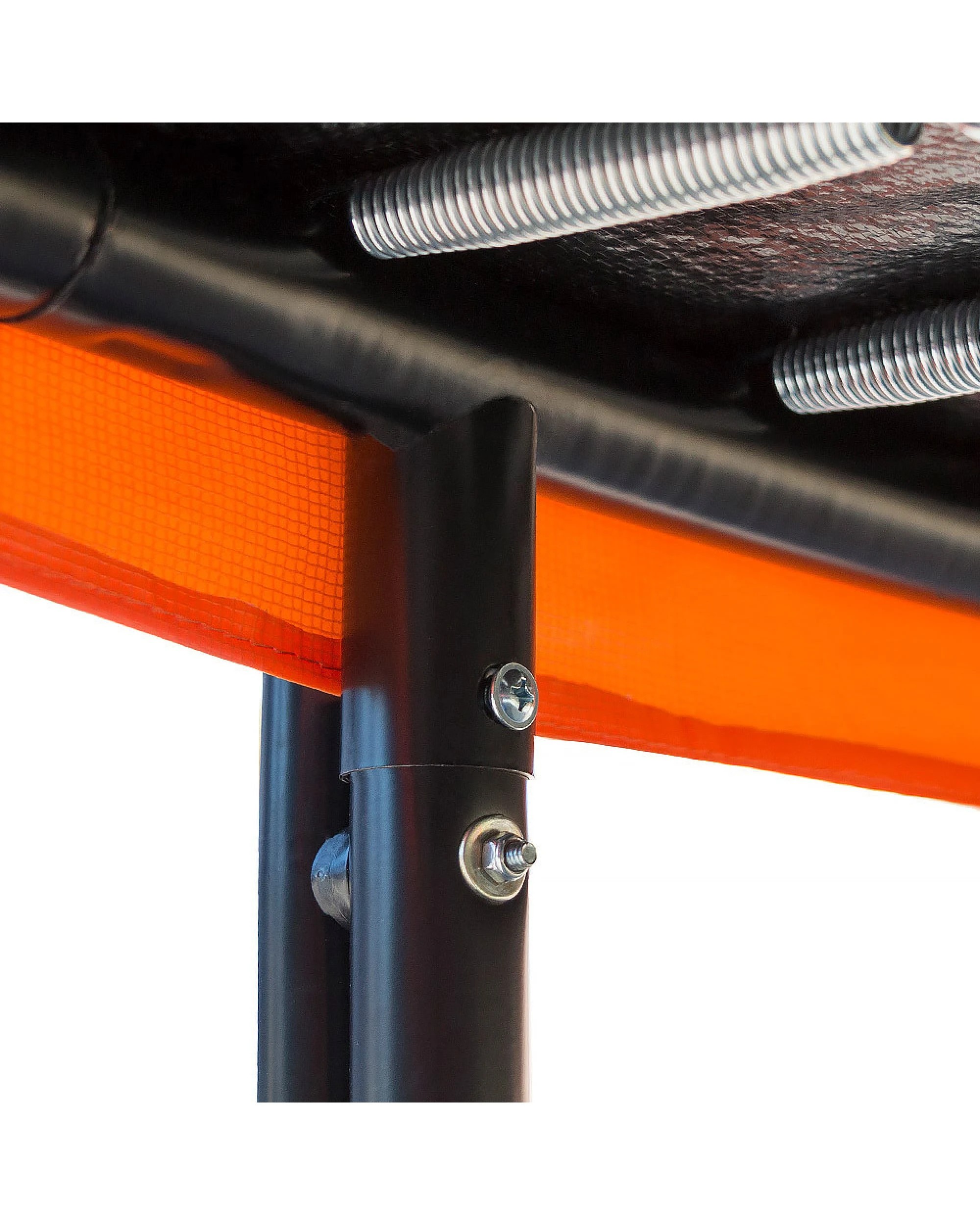 5 New Kids Gift Kahuna 14ft Trampoline Free Safety Net Spring Pad Mat Roof Orange Blue, 5 of 5