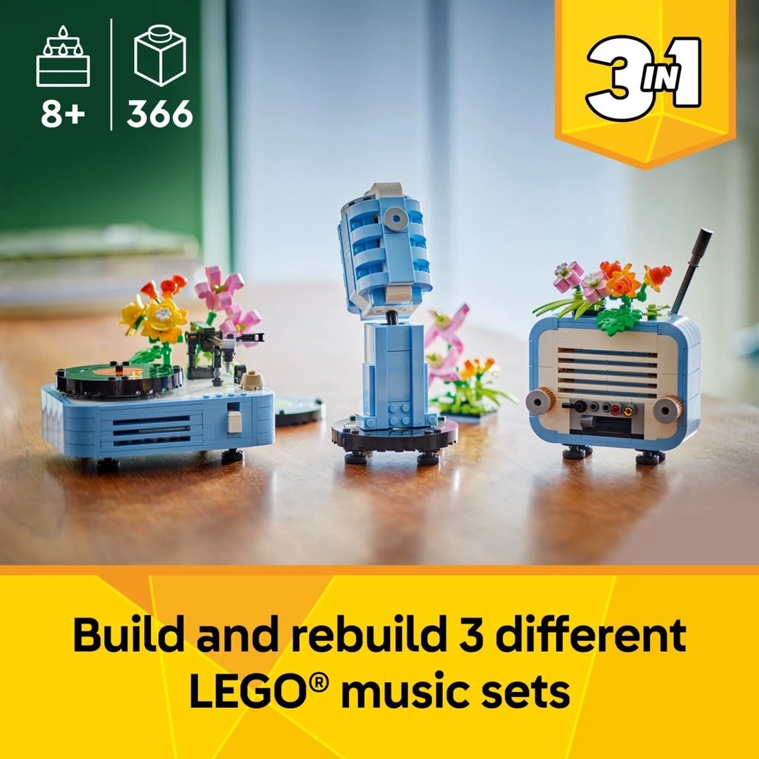 5 LEGO Creator Record Player with Flowers 31172, 5 of 10