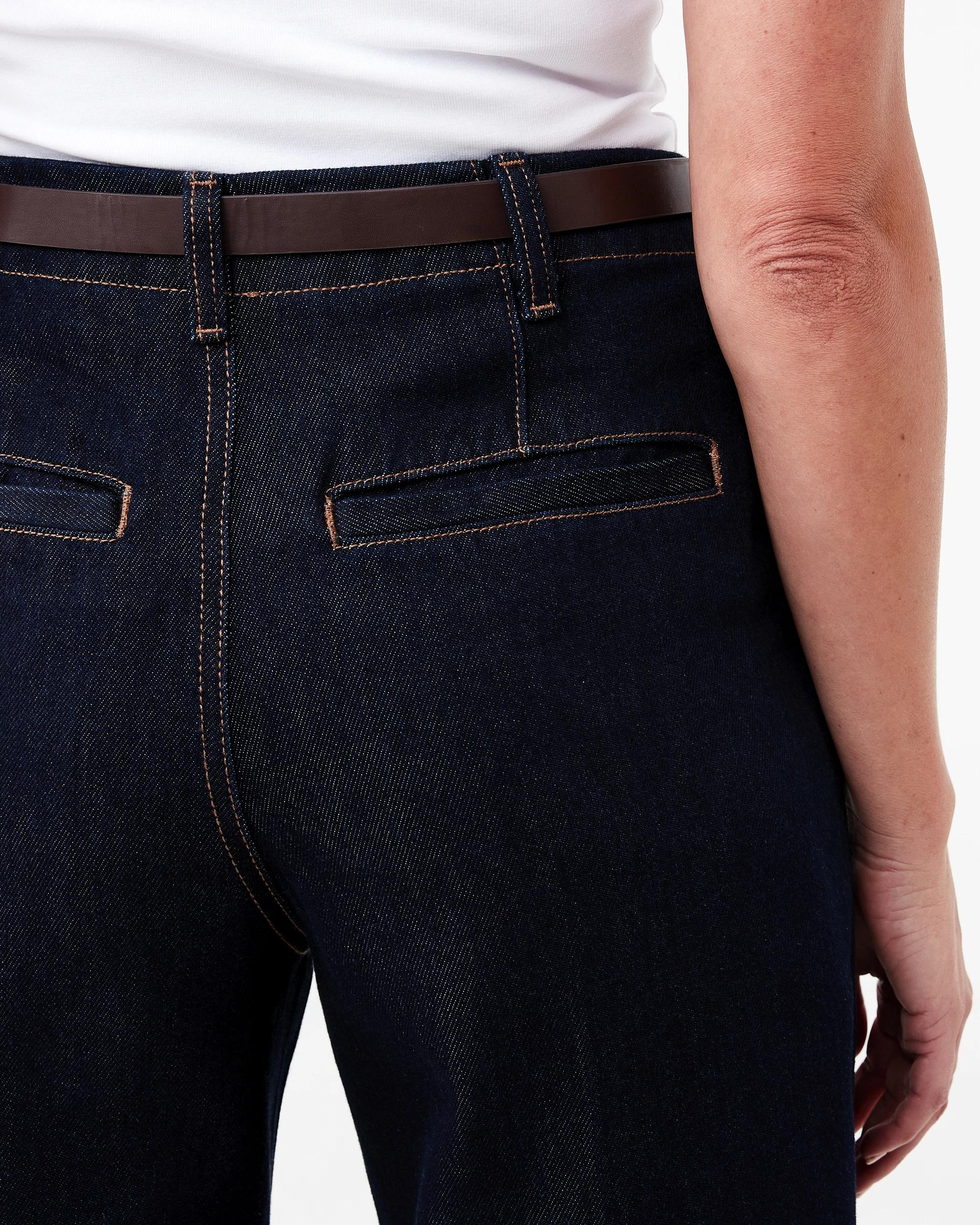 8 Belted Wide Leg Jeans Indigo Wsh, 8 of 9