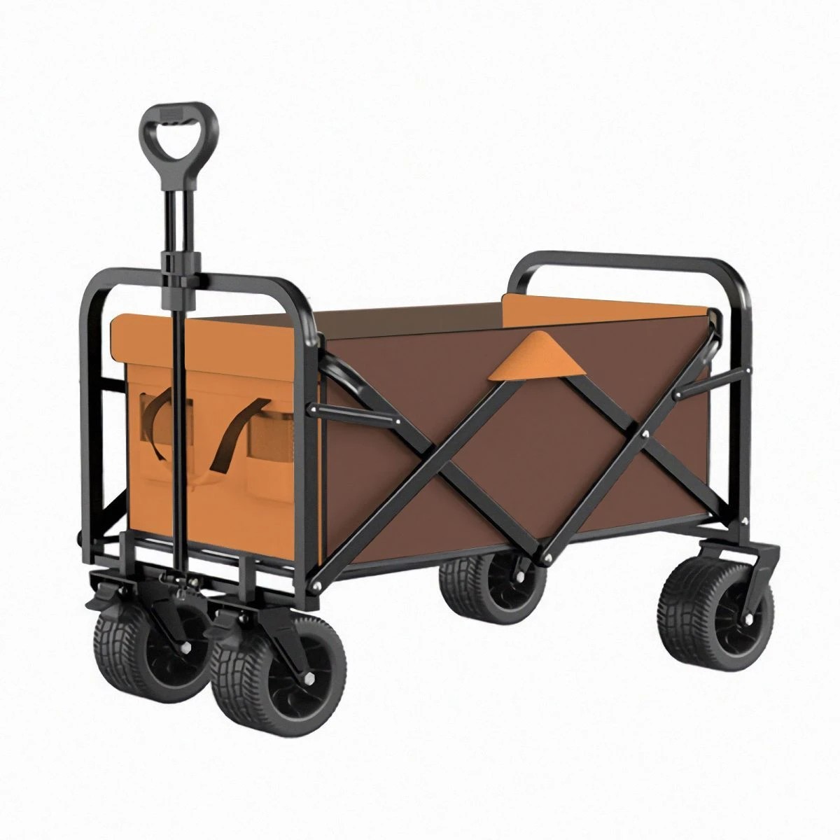 3 Ausway Folding Garden Trolley 150kg Trailer Cart Utility Wagon Barrow Beach, 3 of 7