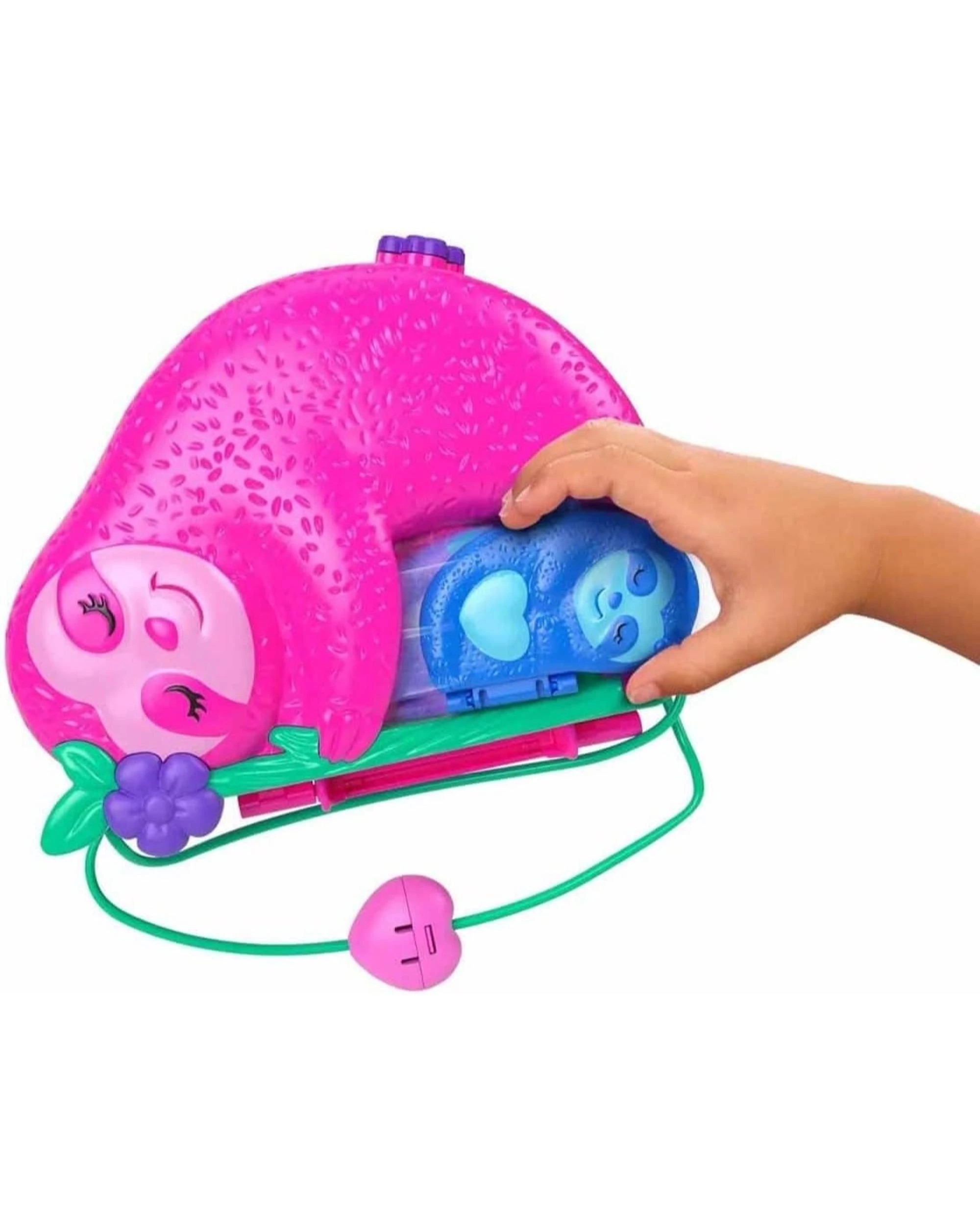 4 Polly Pocket 35th Anniversary 2-in-1 Sloth Family Compact Playset, 4 of 7