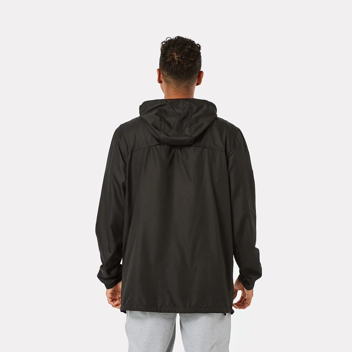 9 Active Unisex Packable Rain Jacket BLACK, 9 of 10