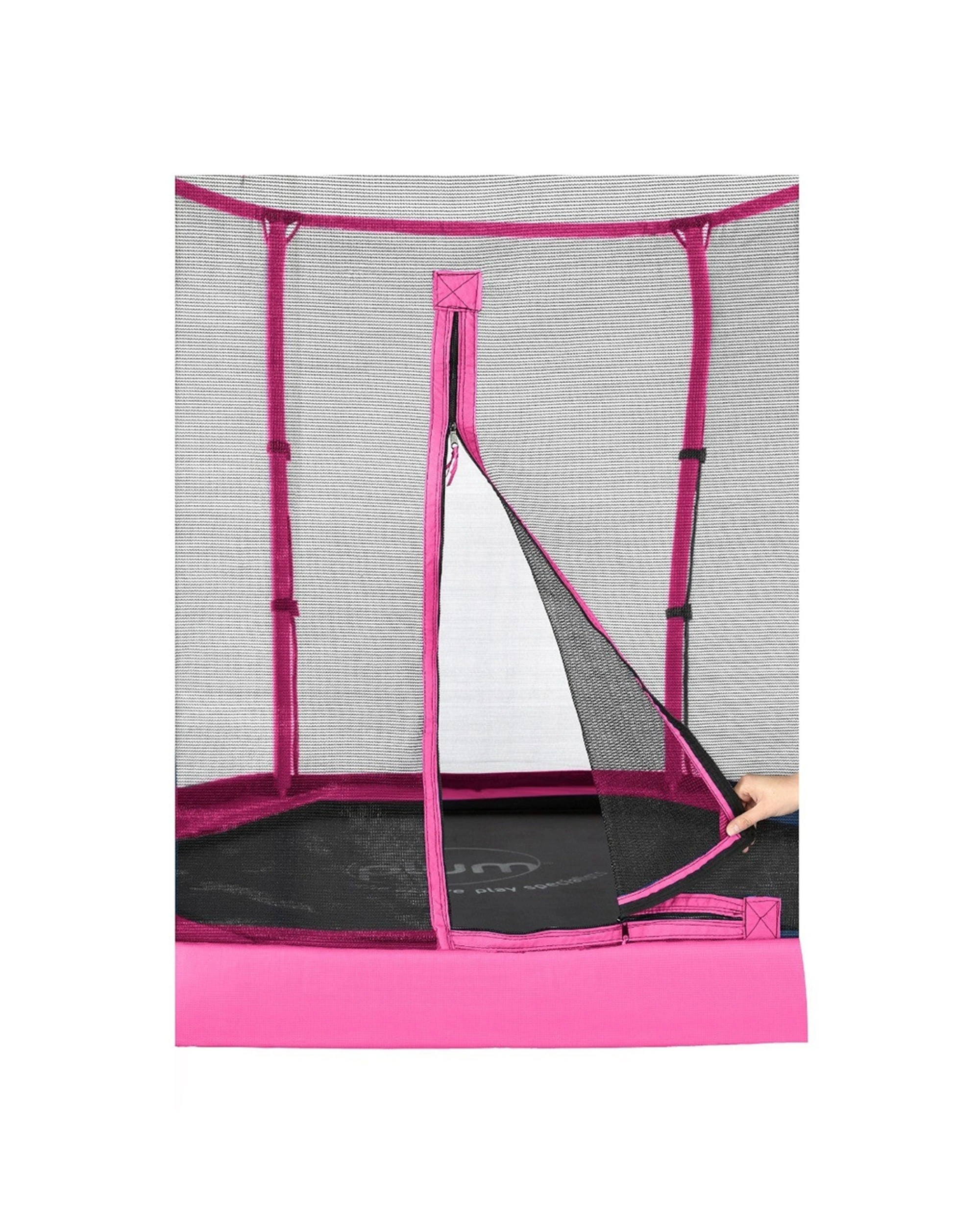 4 Plum Play Au 7ft Junior Trampoline Spring Safe With Enclosure For Kids - Pink, 4 of 4