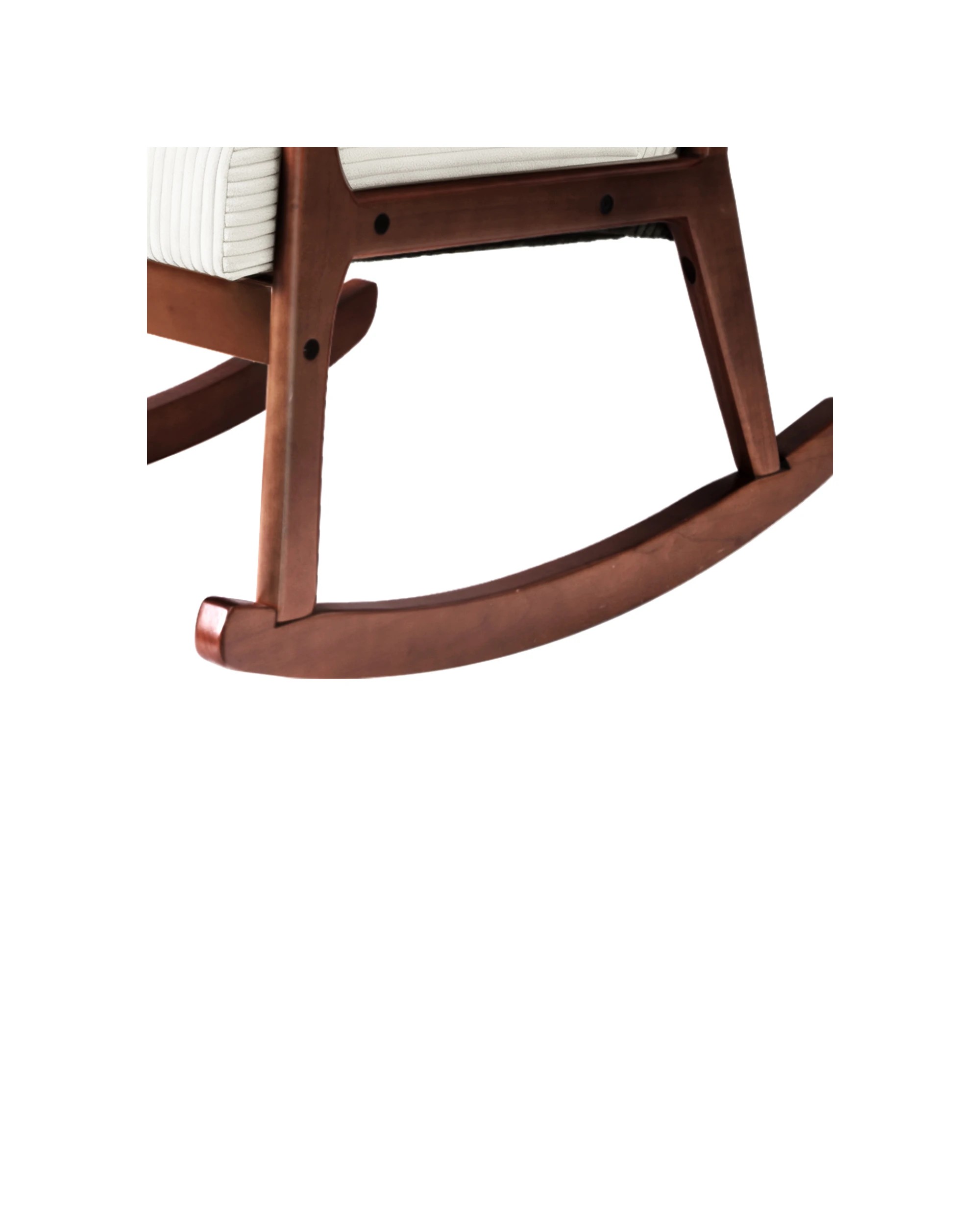 8 Artiss Rocking Armchair Nursing Chair Corduroy - Beige, 8 of 8