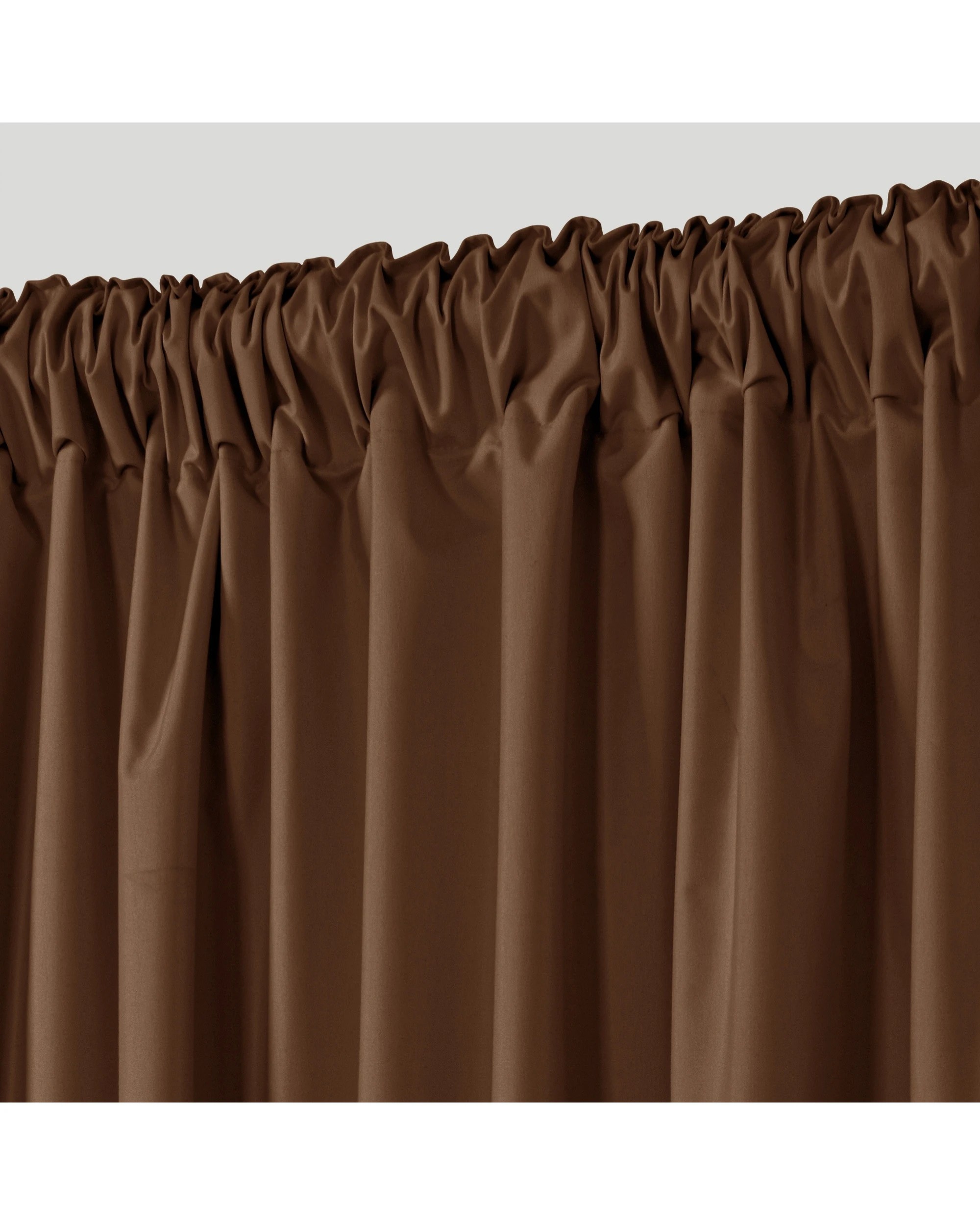 2 Sherwood Home Orlando Blockout Multi Header Curtain Pair 225x223cm - Rust, 2 of 8