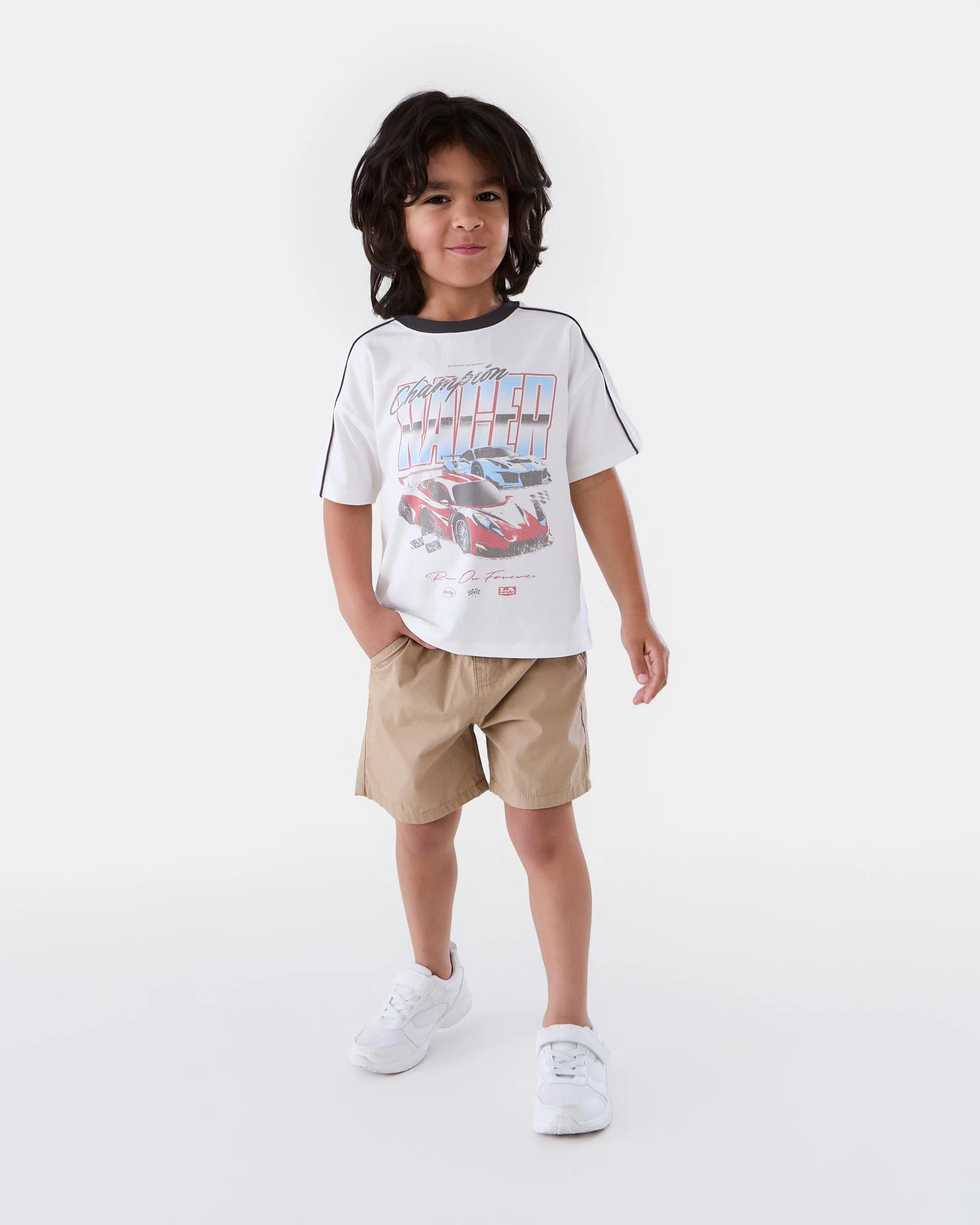7 Oversized Printed T-shirt Wht Race, 7 of 8