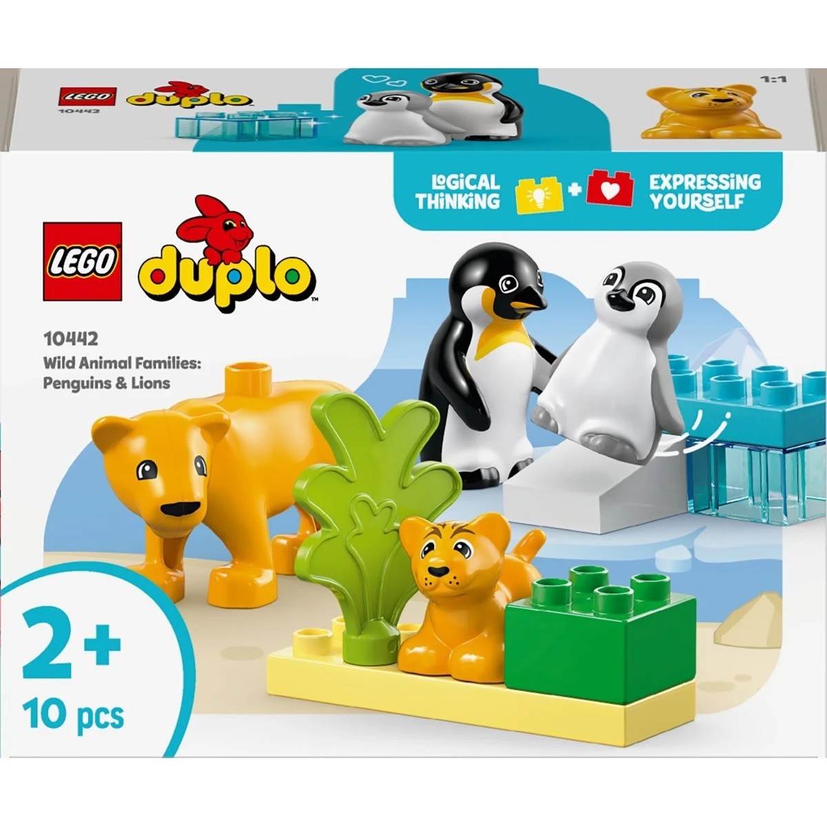 1 LEGO DUPLO Wild Animal Families: Penguins & Lions 10442, 1 of 4