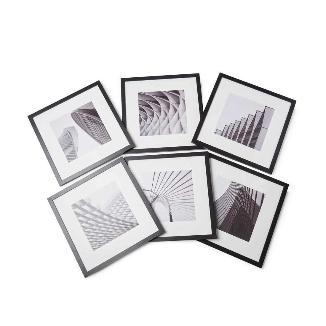 6 Set of 6 Gallery Frames - Black, 6 of 6