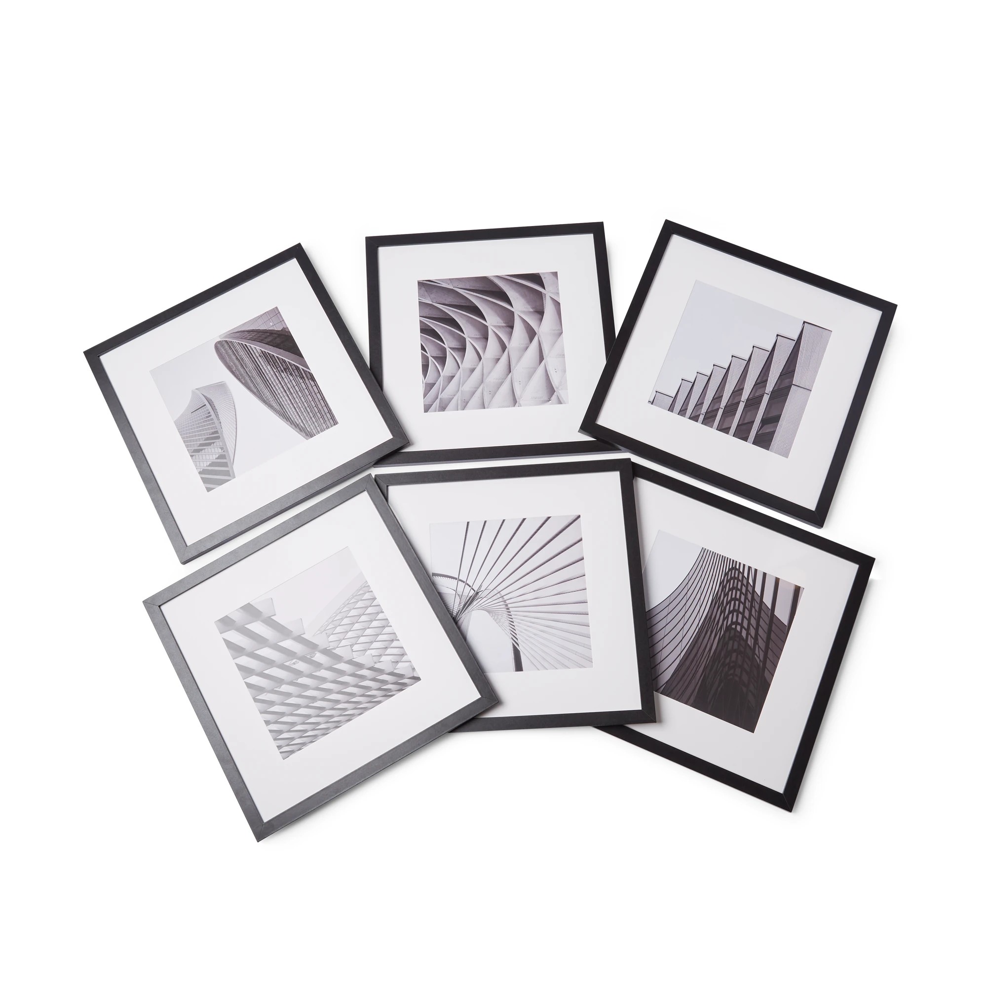 6 Set of 6 Gallery Frames - Black, 6 of 6