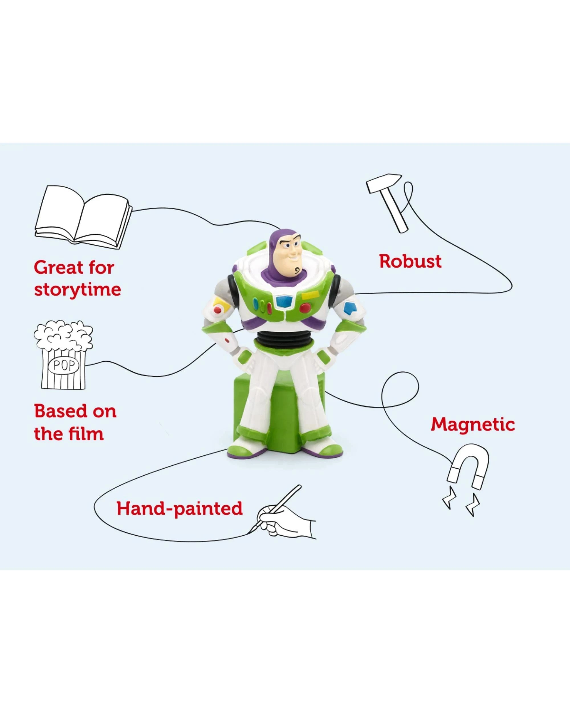 3 Tonies - Disney - Toy Story 2 Buzz Lightyear Tonie Audio Character - Multi, 3 of 6