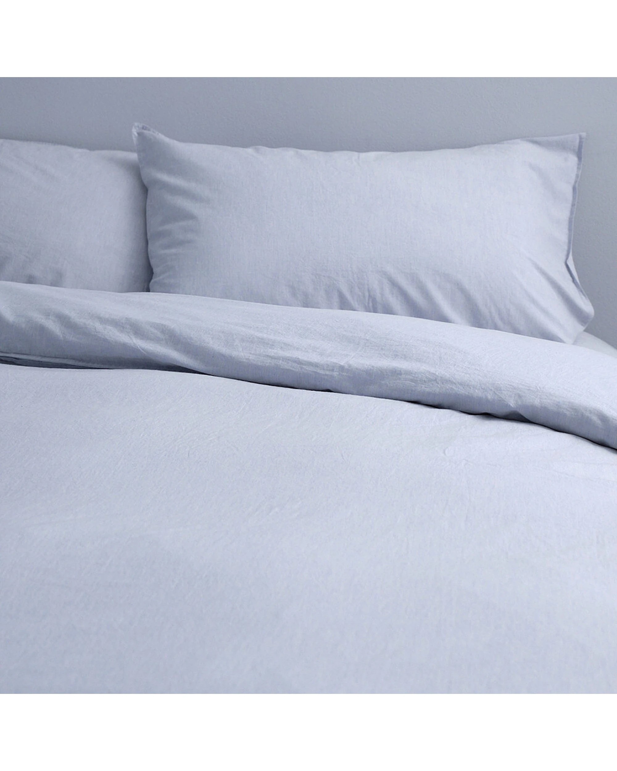 1 Canningvale Vintage Single Quilt Cover Set 100 Percent Cotton Misty - Blue, 1 of 4