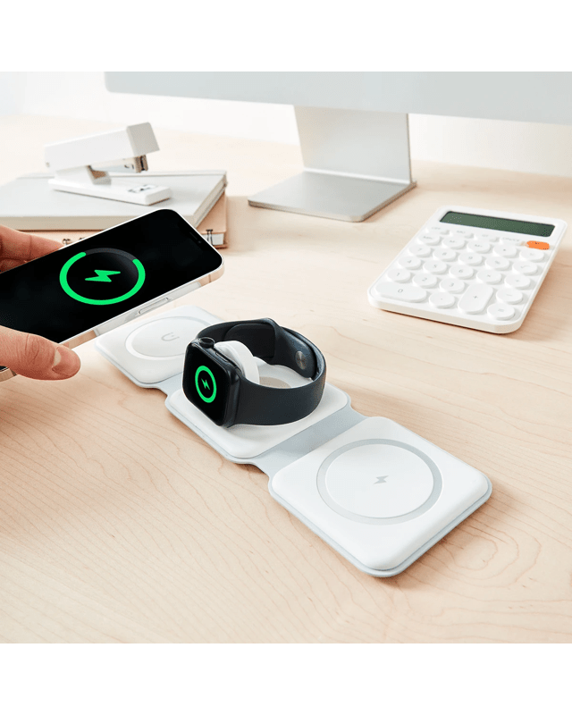 Foldable 3-in-1 Magnetic Travel Charger - W