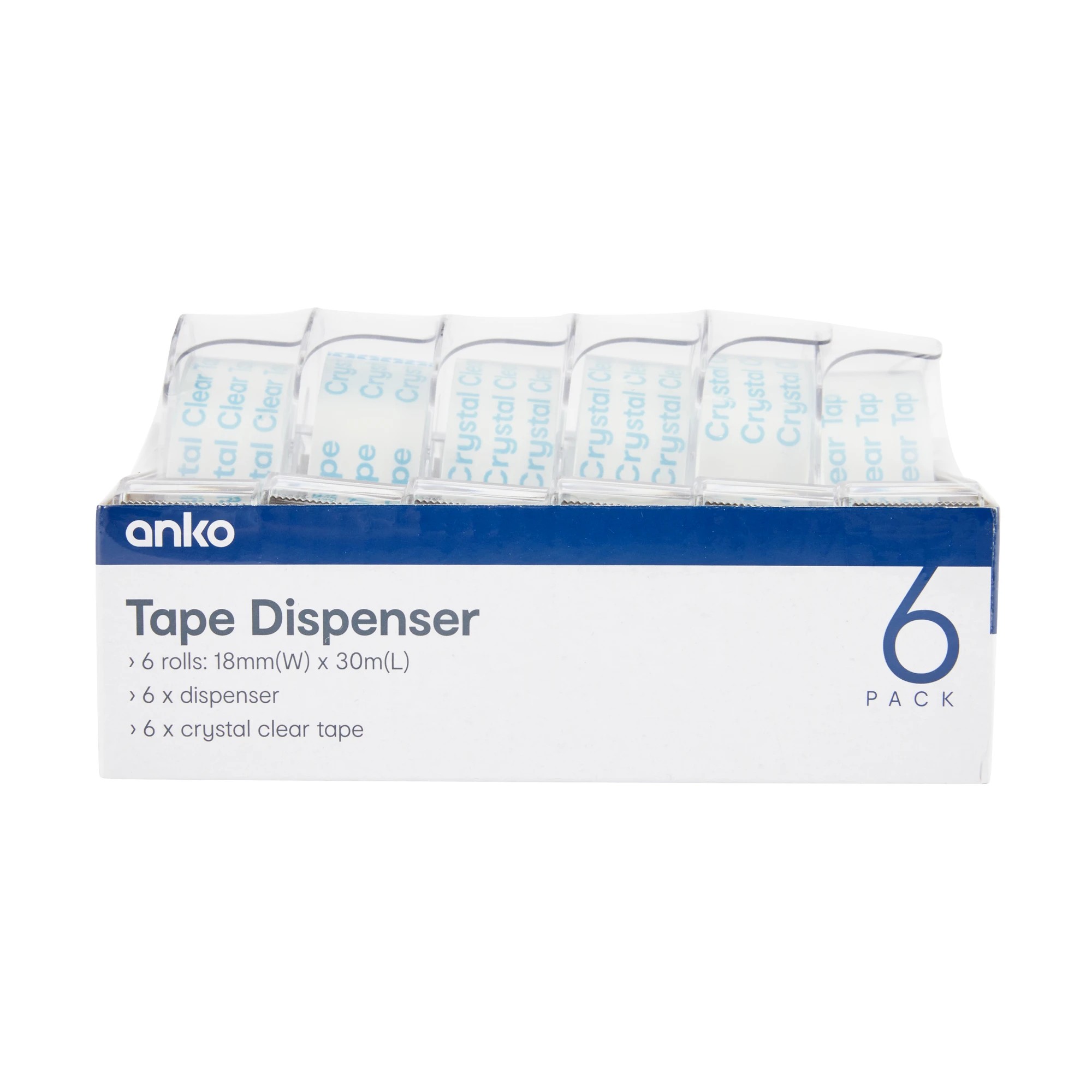 6 6 Pack Tape Dispensers, 6 of 6